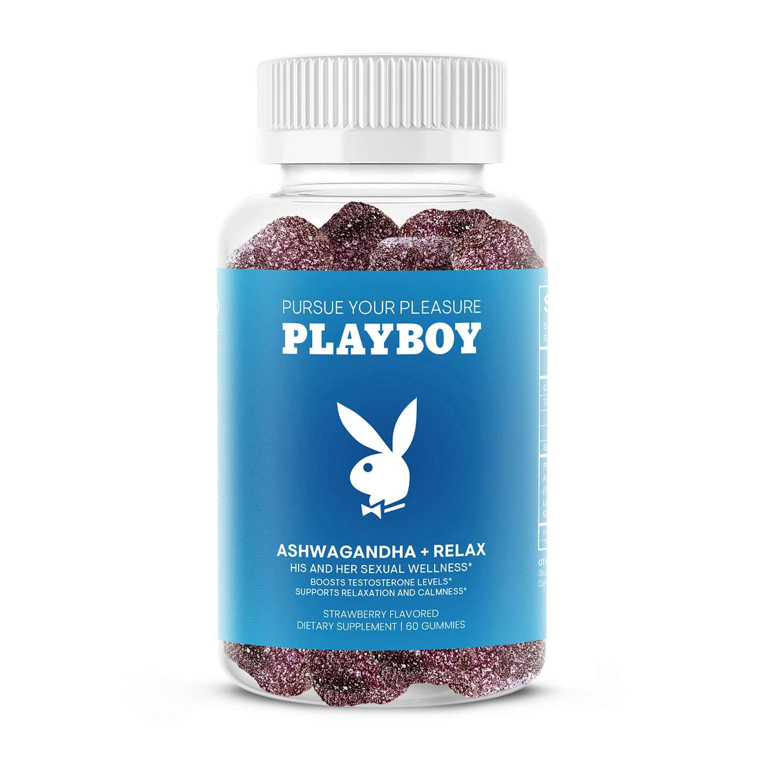 Playboy: Ashwagandha + Relax - Strawberry - 60 Gummies(30 servings)
