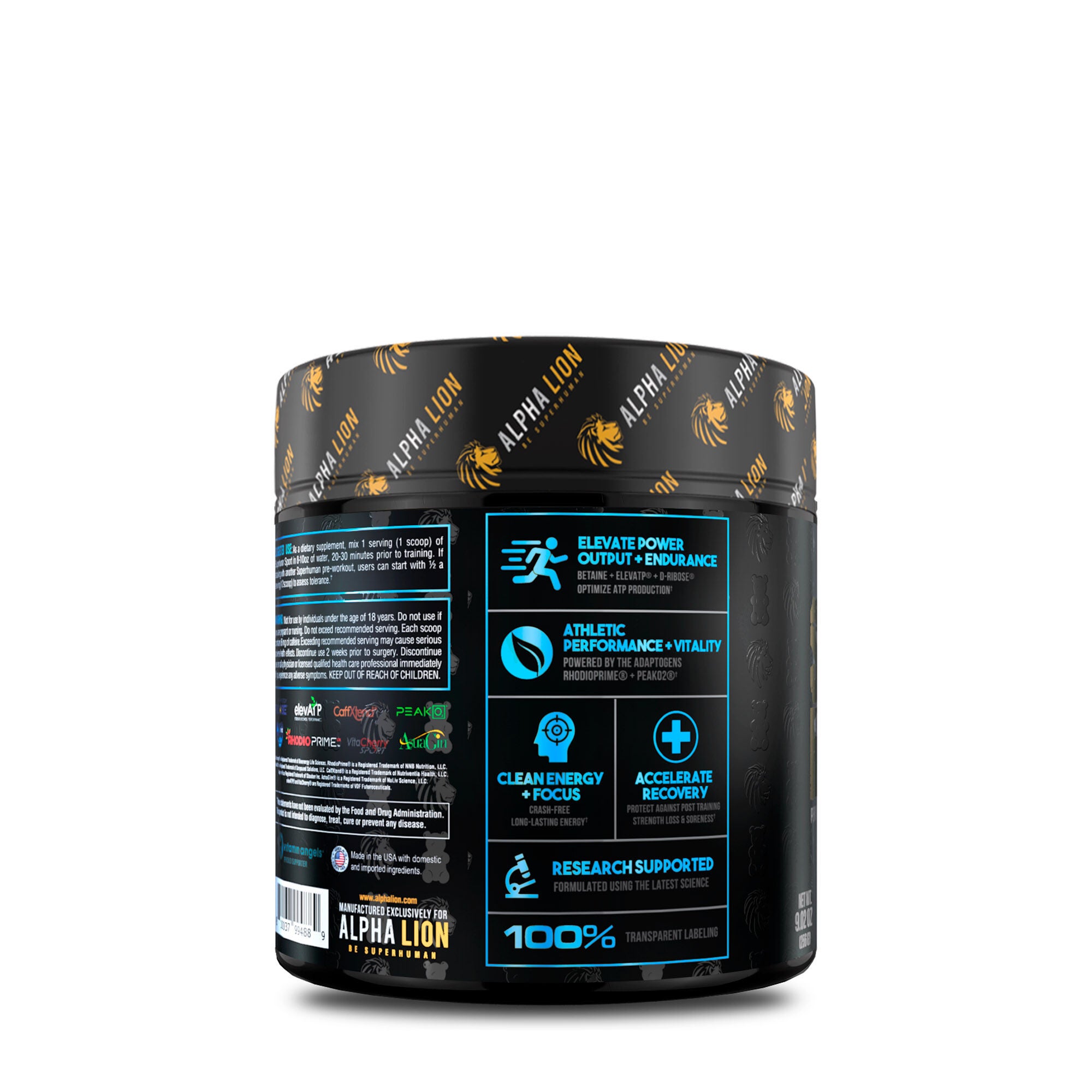 Beachbody recover nutrition label