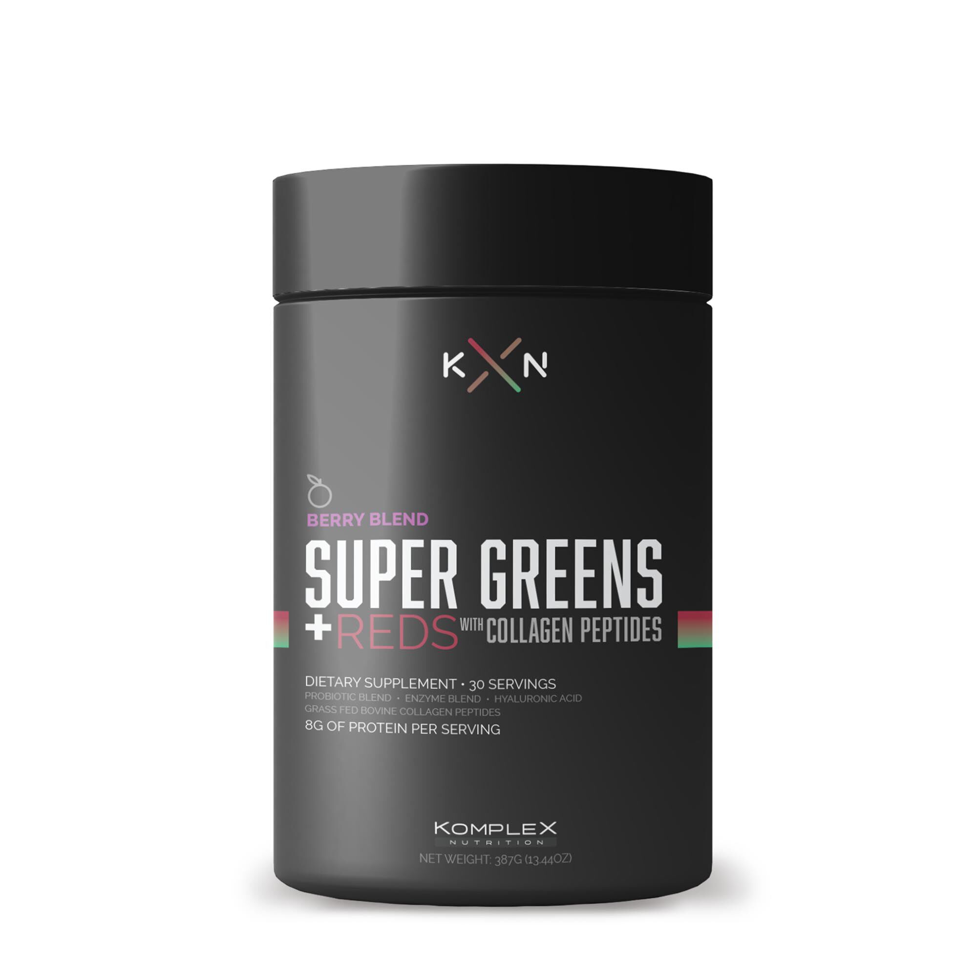 Super Greens + Reds Collagen Peptides - Berry Blend - 13.44 oz. (30 Servings)  | GNC