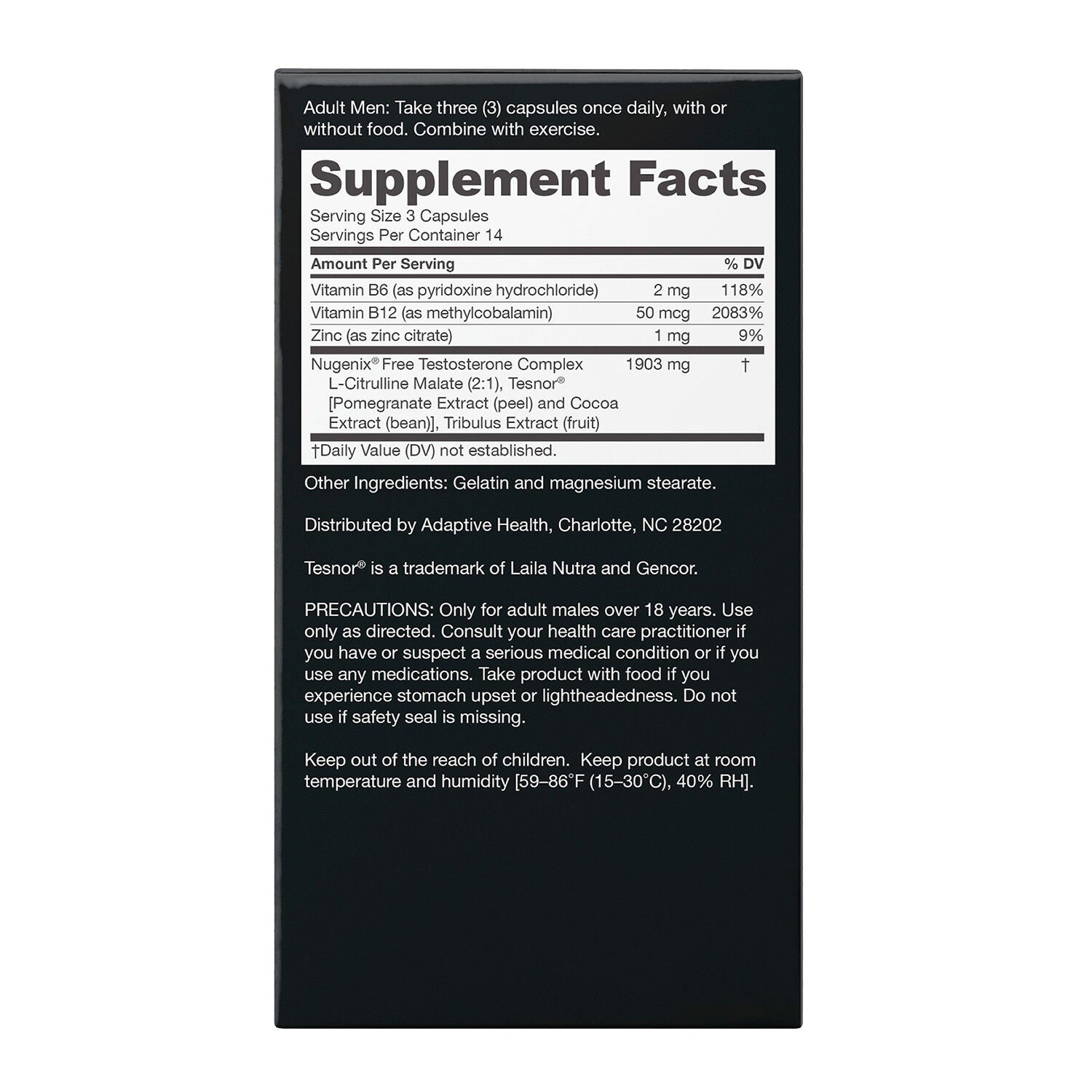 T-Booster - 42 Capsules (14 Servings)  | GNC