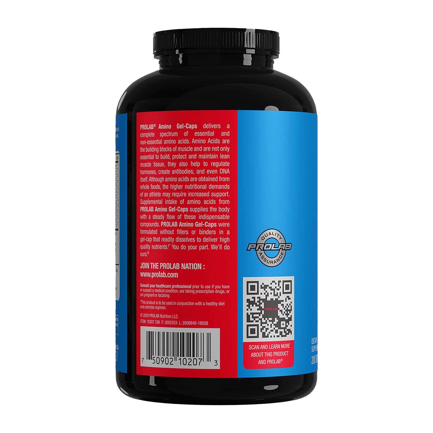 Amino Gel - Caps - 200 Softgels (66 Servings)