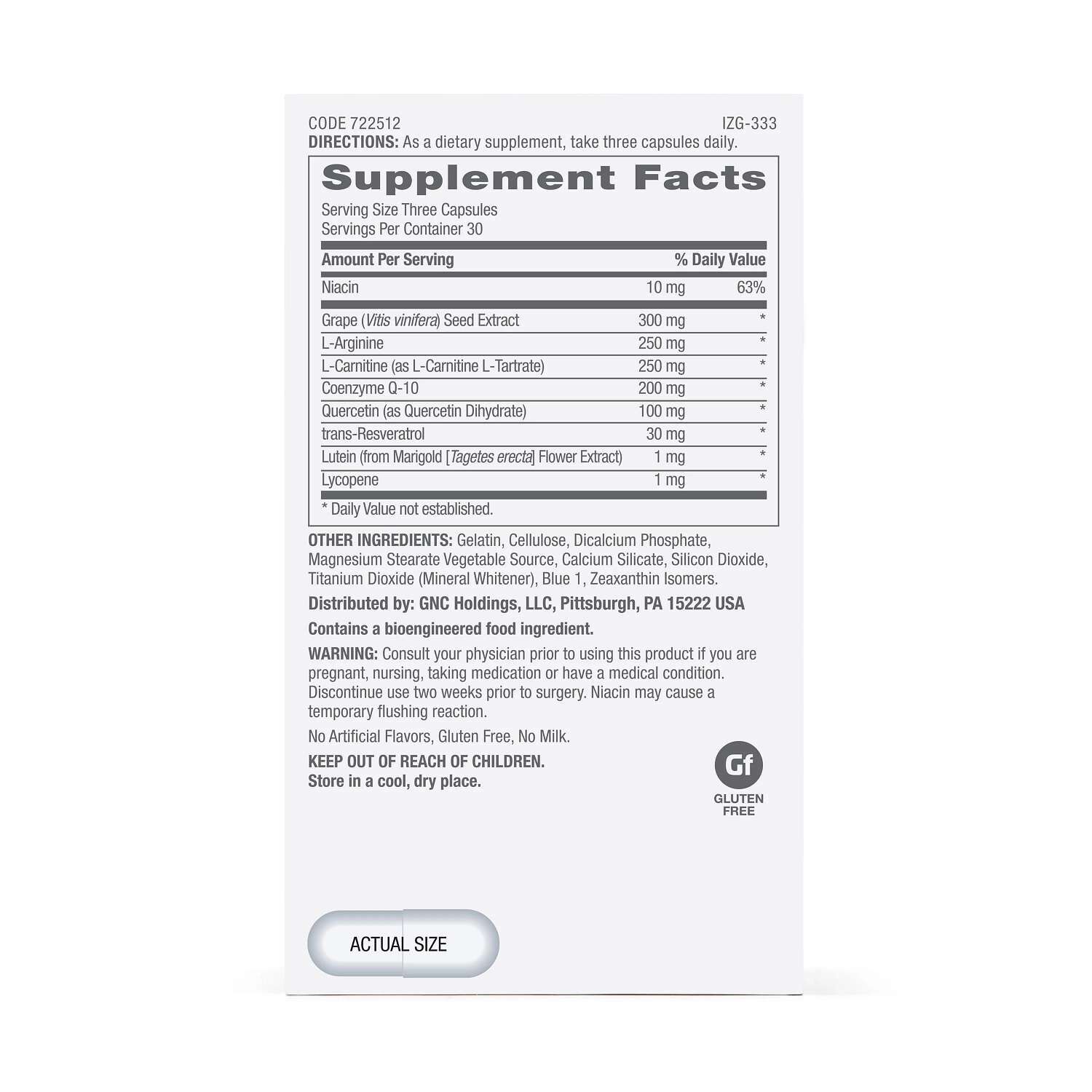 Healthy Blood Pressure Formula - 90 Capsules (30 Servings)