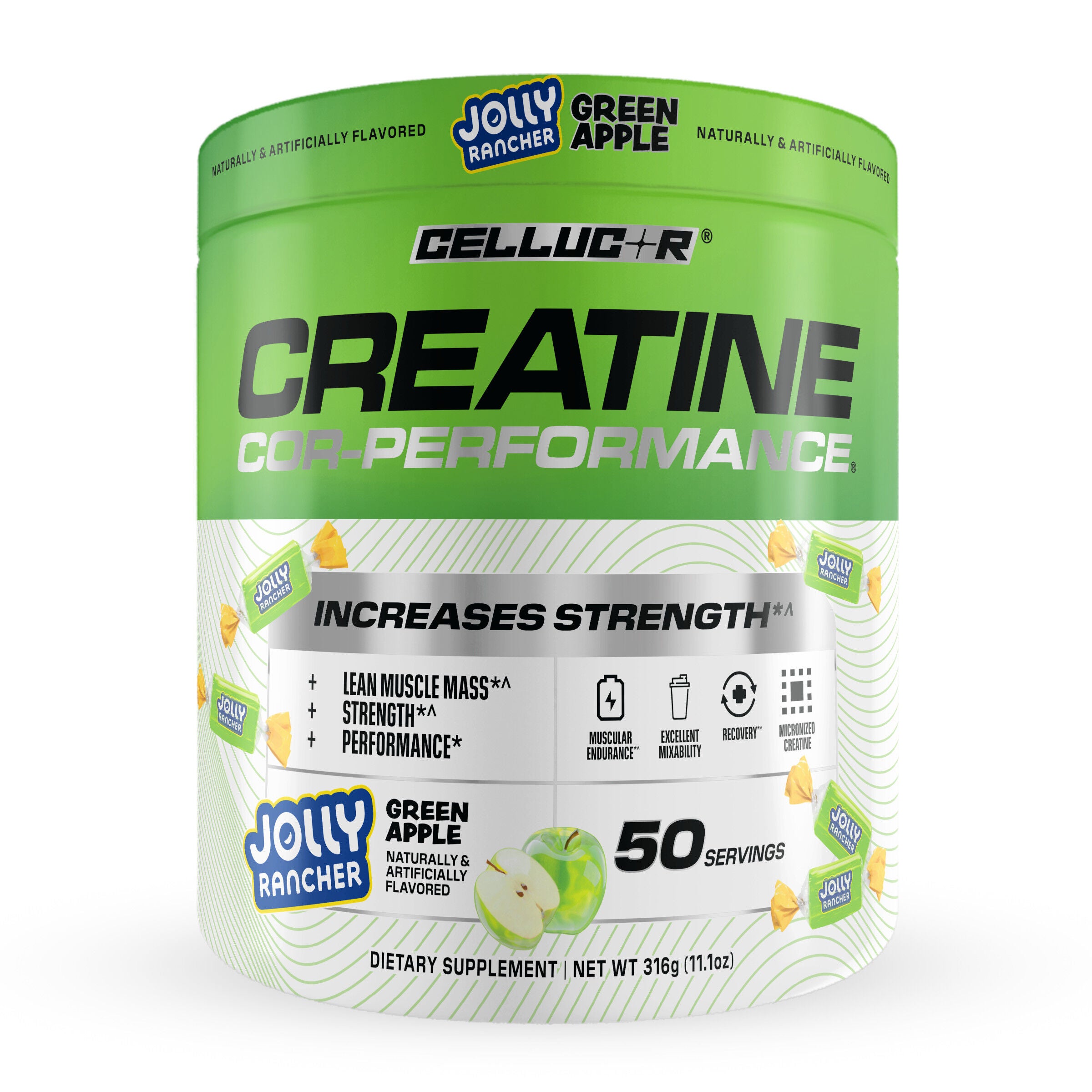 COR-Performance Creatine - Green Apple Jolly Rancher (50 Servings)  | GNC