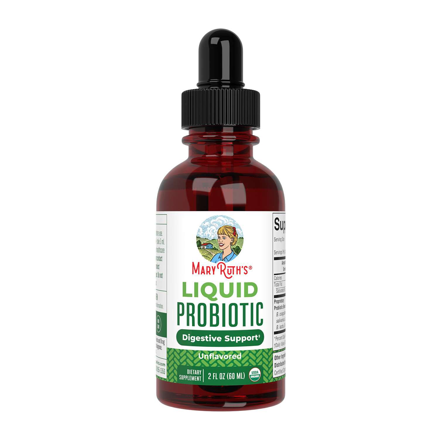 Liquid Probiotic - Unflavored - 2 fl oz (20-40 Servings)