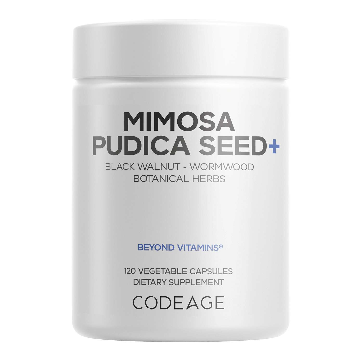 Mimosa Pudica Seed 1000 mg + BioPerine&reg; Black Pepper Herbal Cleanse - 120 Capsules (40 Servings)  | GNC
