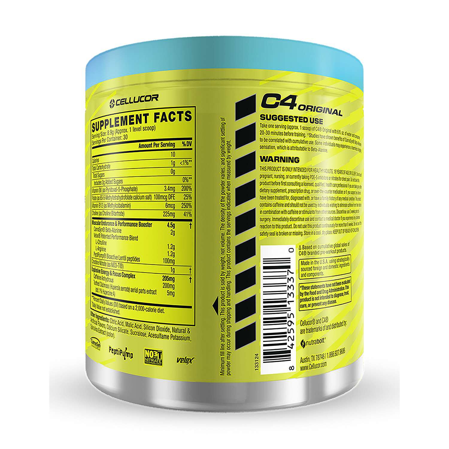 C4 Original Pre-Workout - Icy Blue Razz (30 Servings)  | GNC