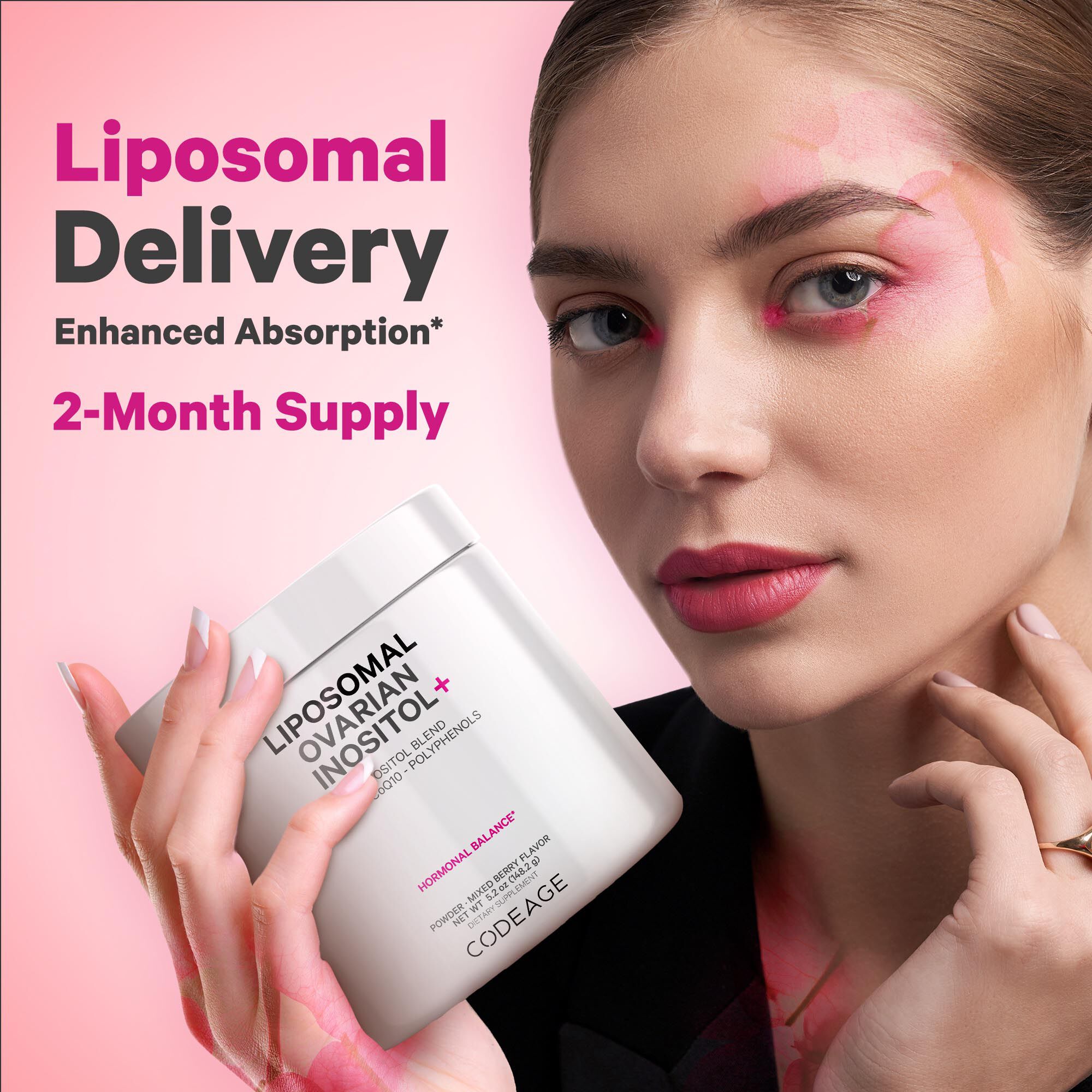 Liposomal Ovarian Inositol+ - Mixed Berry - 5.2 Ounces (60 Servings)  | GNC