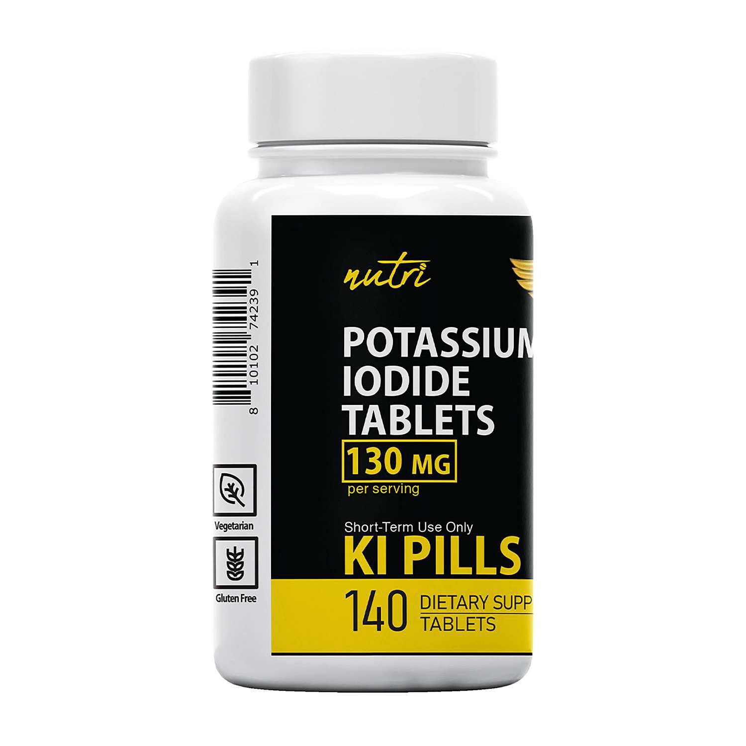 Potassium Iodide Tablets 130mg - 140 Tablets (140 Servings)  | GNC