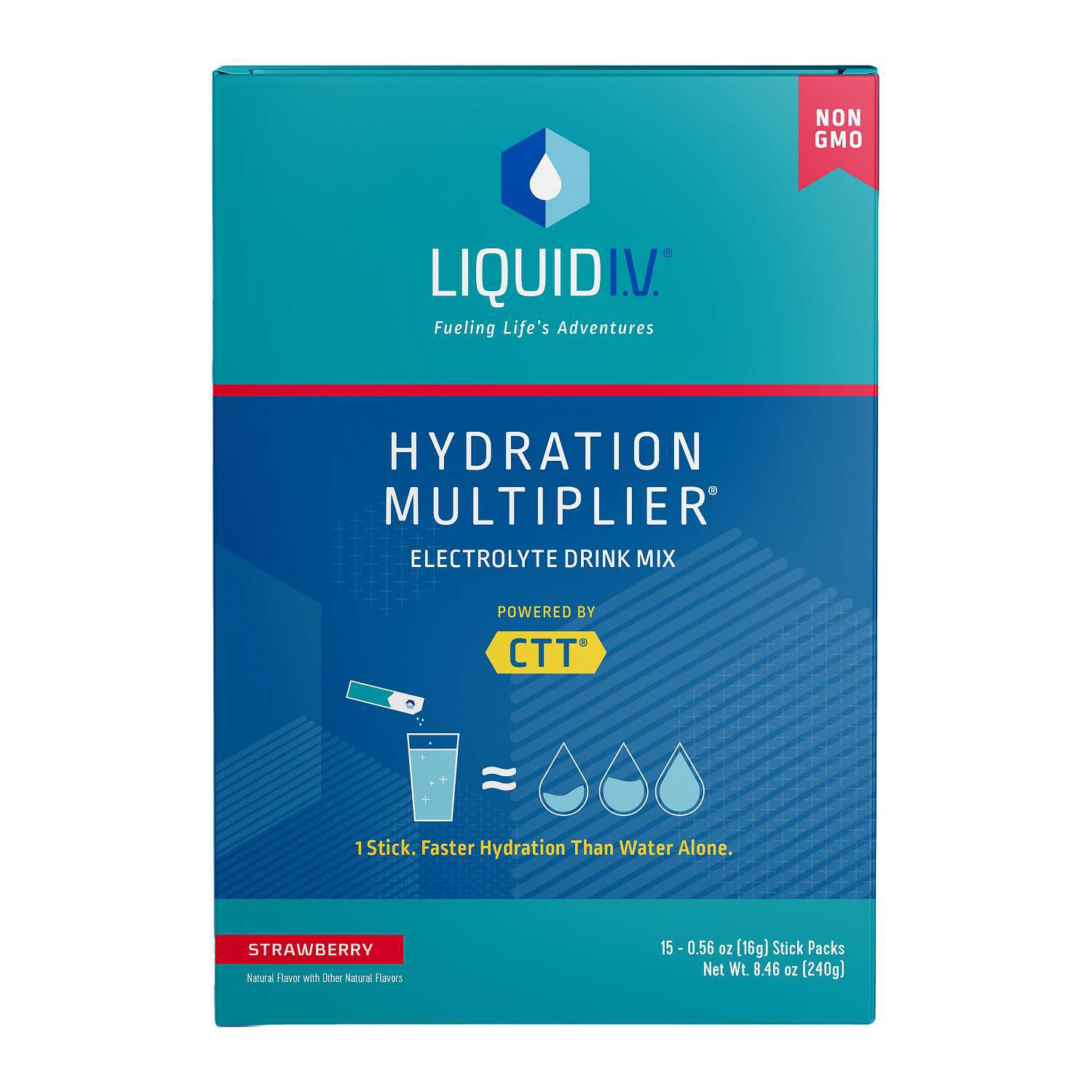 Hydration Multiplier Drink Mix - Strawberry (15 Stick Packs)  | GNC
