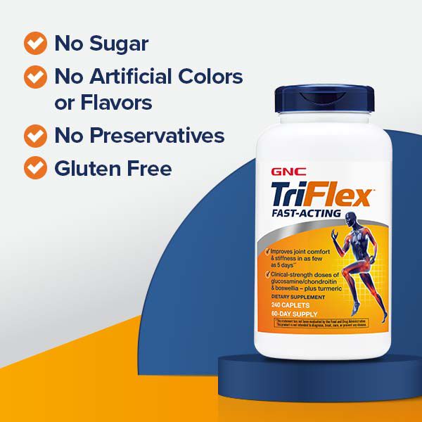 TriFlex&trade; Fast-Acting - 240 Caplets &#40;60 Servings&#41;  | GNC