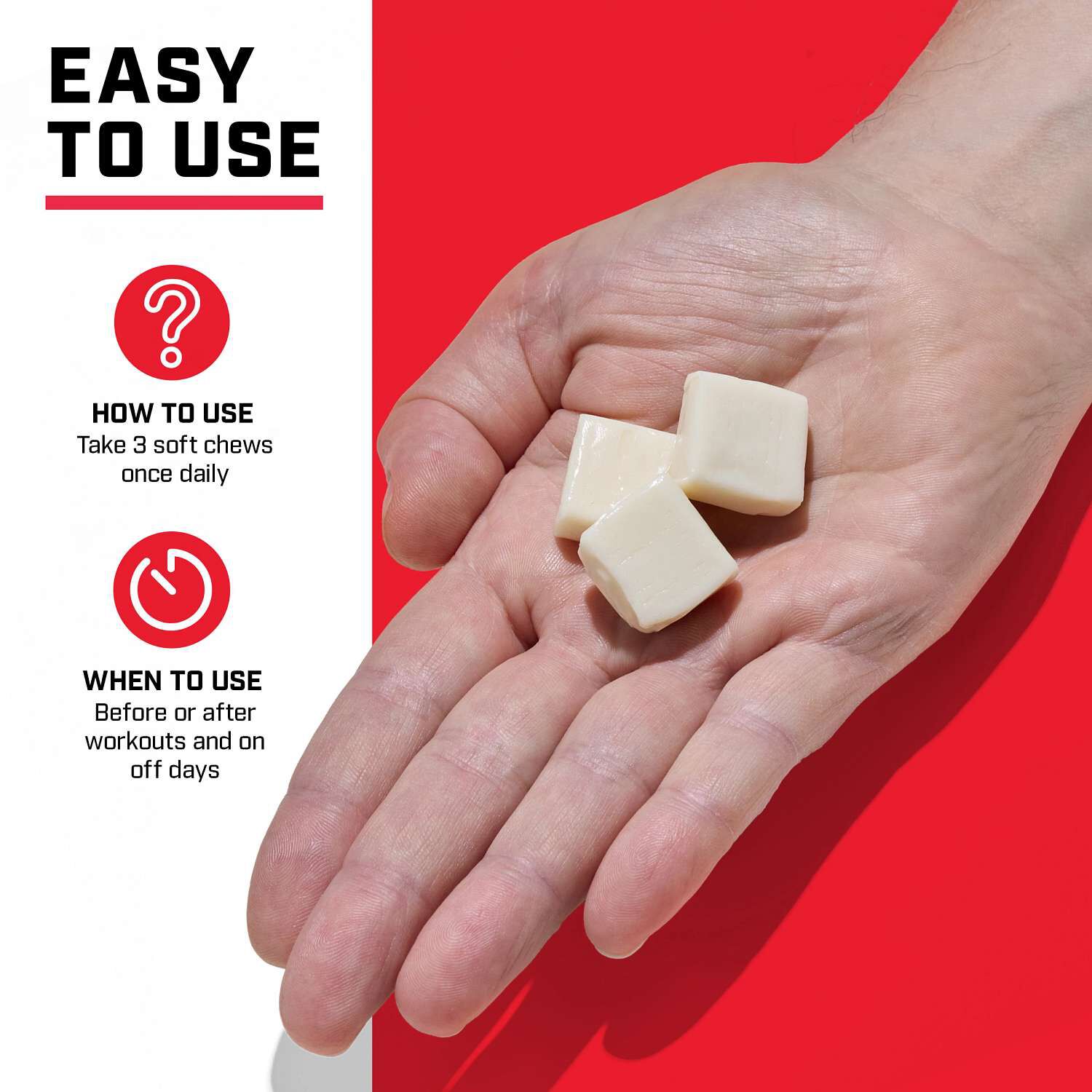 Creatine Soft Chews - Coconut Caramel (30 Servings)  | GNC