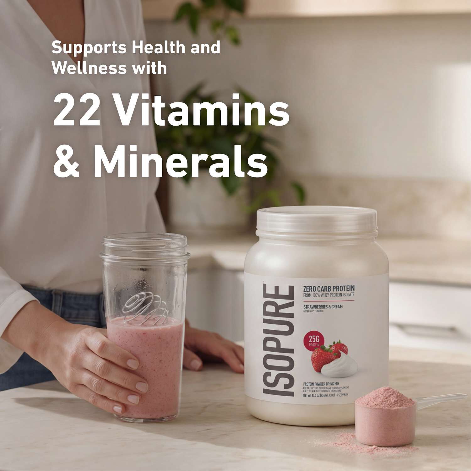 Protein Powder - Strawberries and Cream (40 Servings)