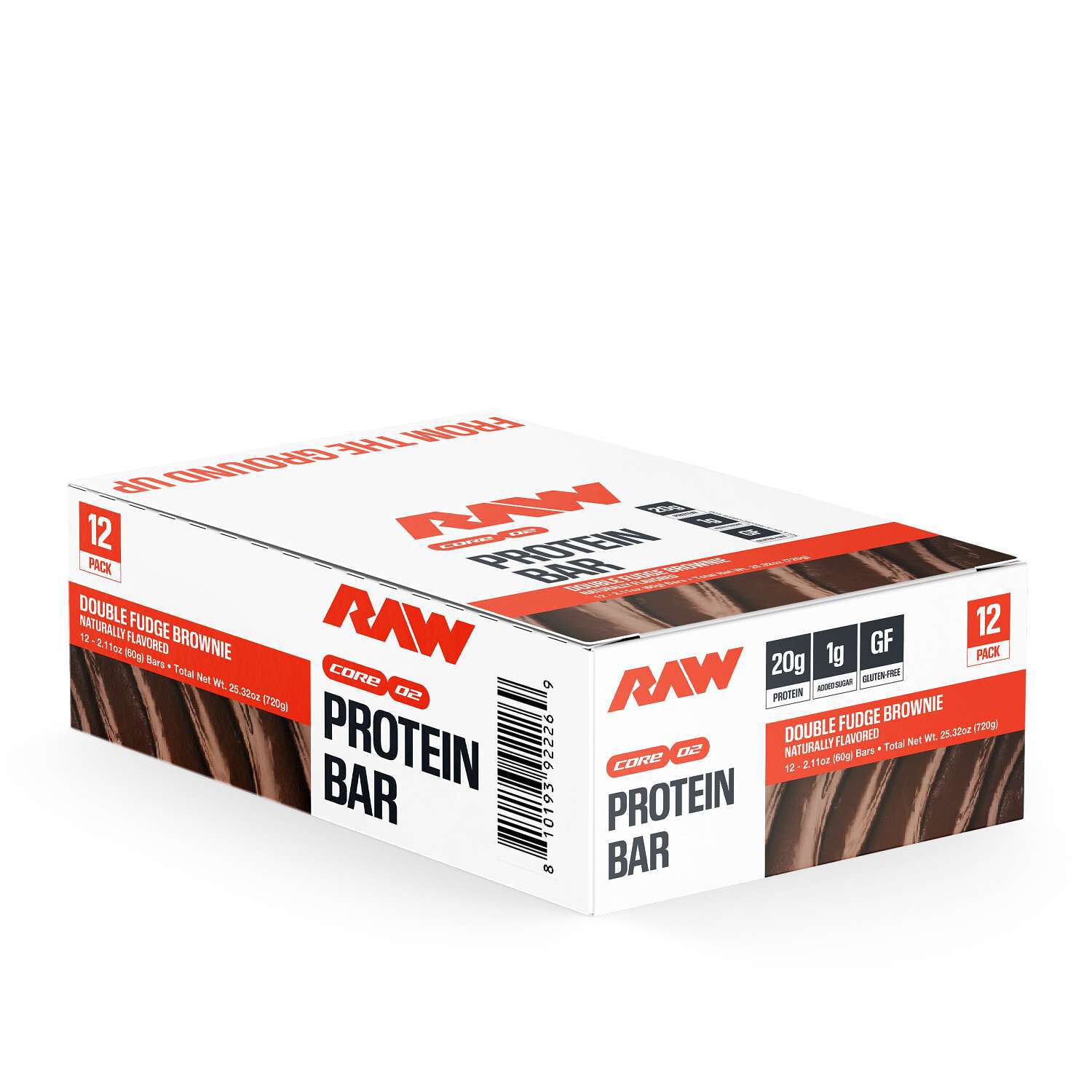 Protein Bar - Double Fudge Brownie (12 Bars) | GNC