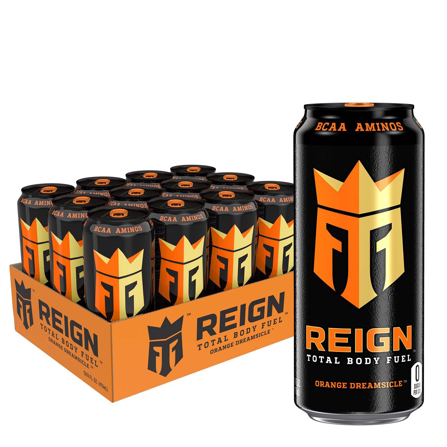 Reign Total Body Fuel Orange Dreamsicle Energy Drink Gnc