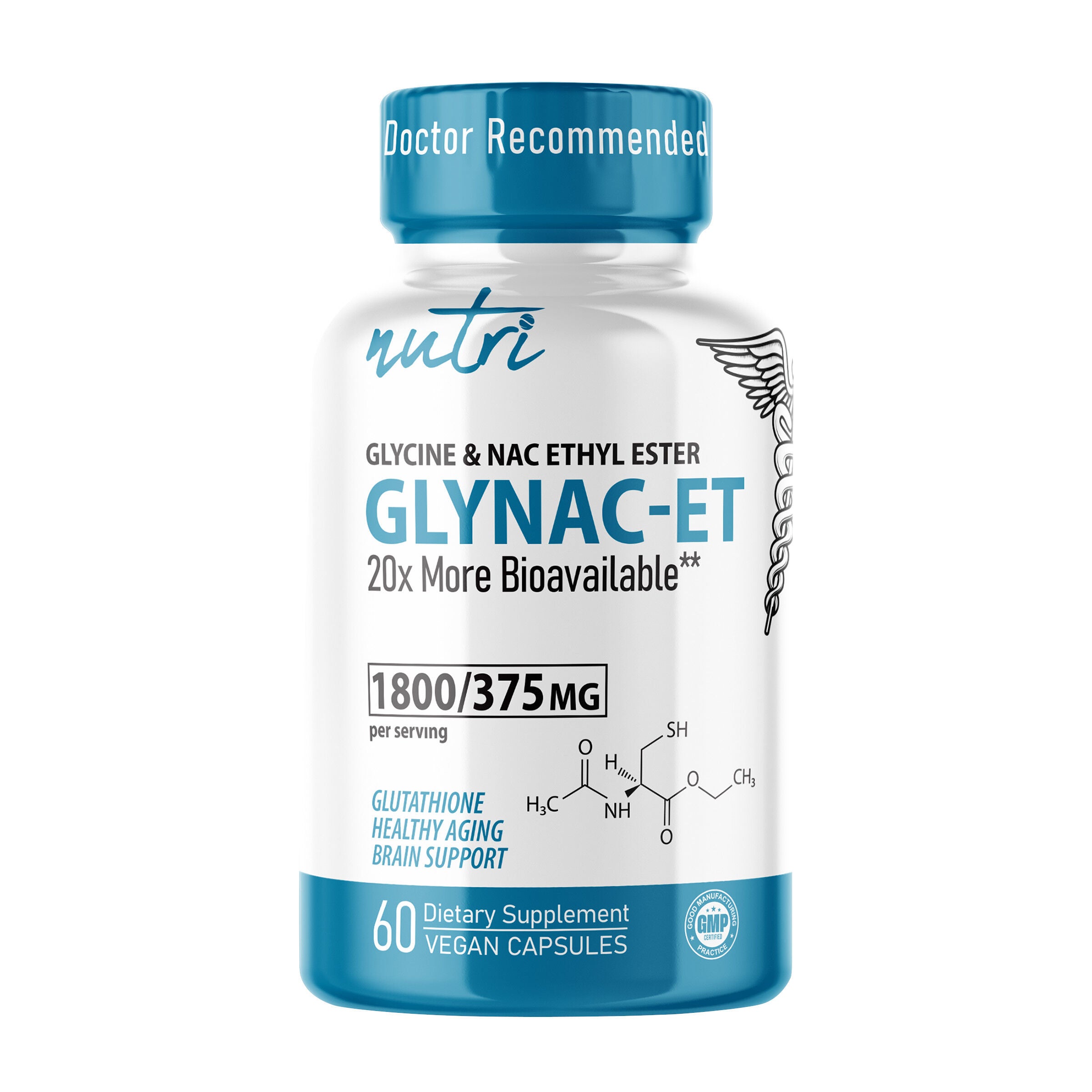 GlyNAC-ET 1800/375mg Extra Strength - 60 Capsules (20 Servings)