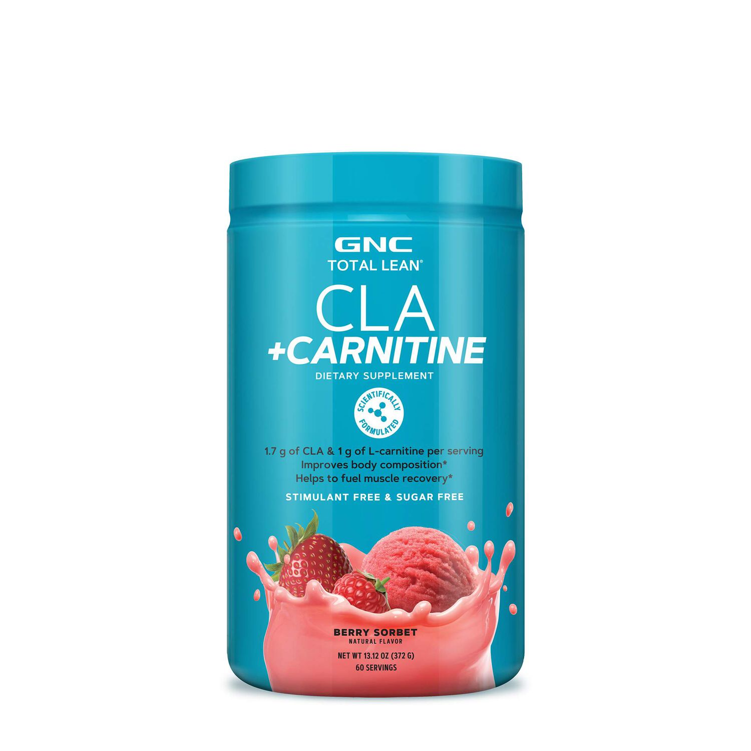 CLA + Carnitine - Berry Sorbet - 13.12 oz. &#40;60 Servings&#41; Berry Sorbet | GNC