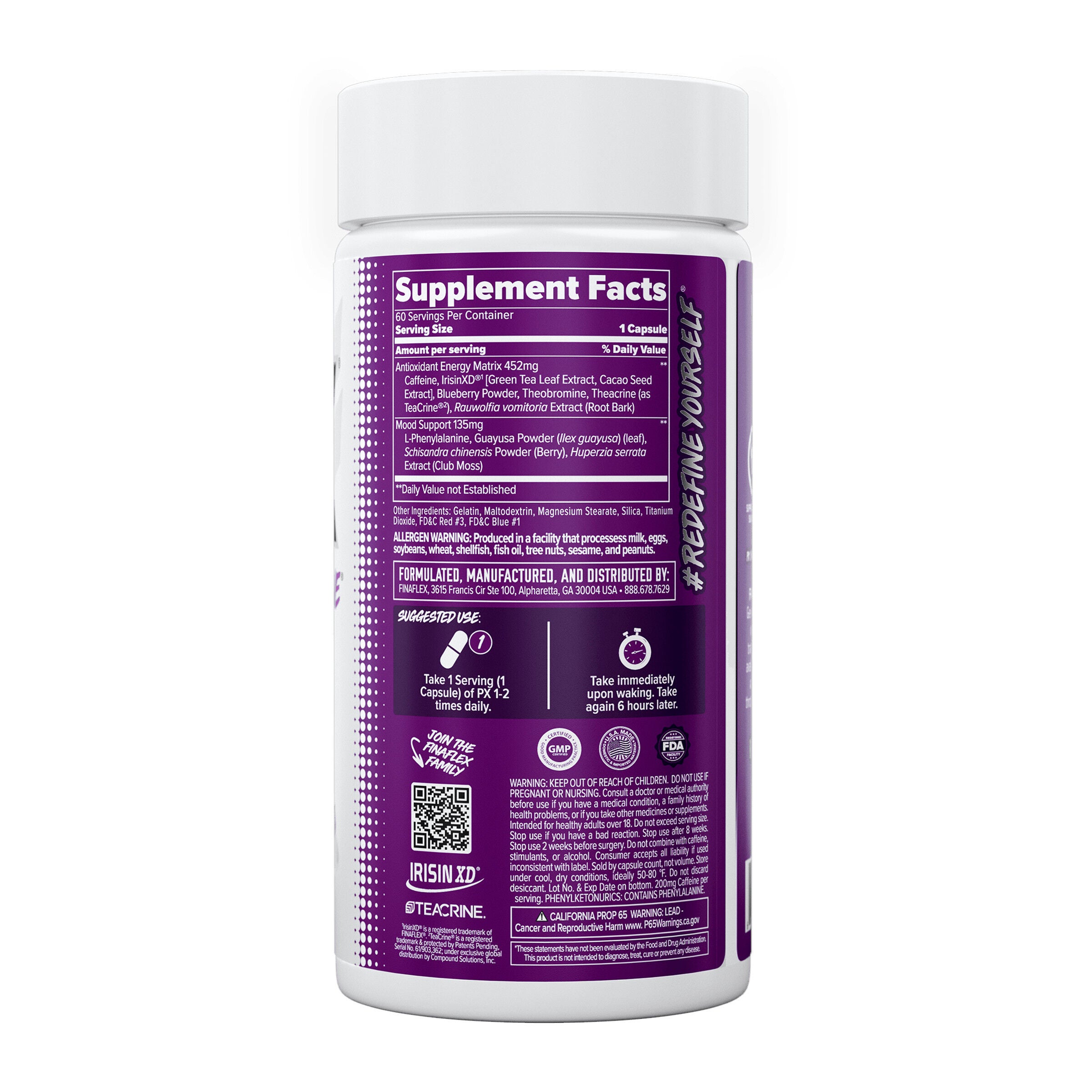 PX® Pro Xanthine Thermogenic Fat Burner - 60 Capsules (60 Servings)