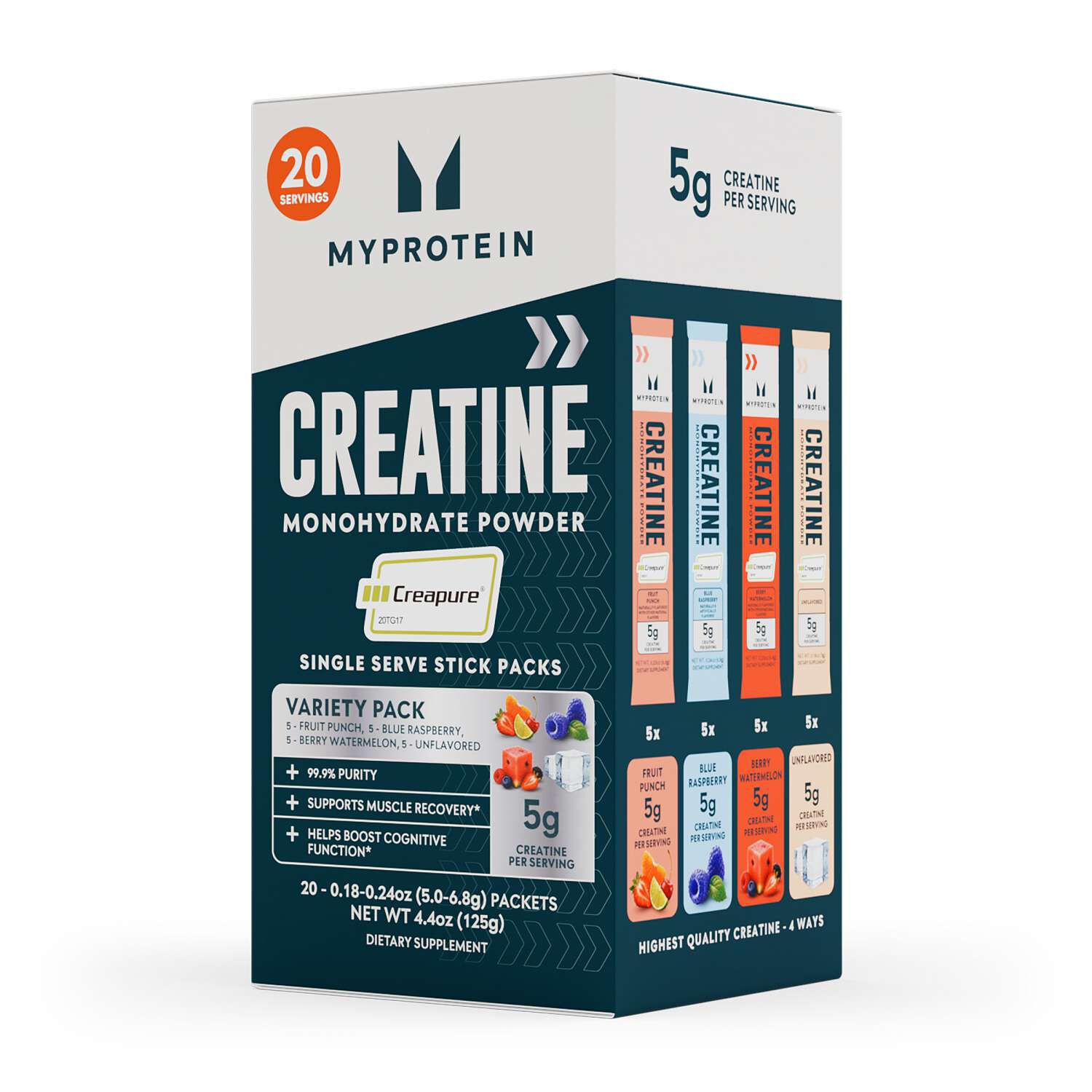 Creapure&reg; Creatine Monohydrate - Variety Pack (20 Servings)