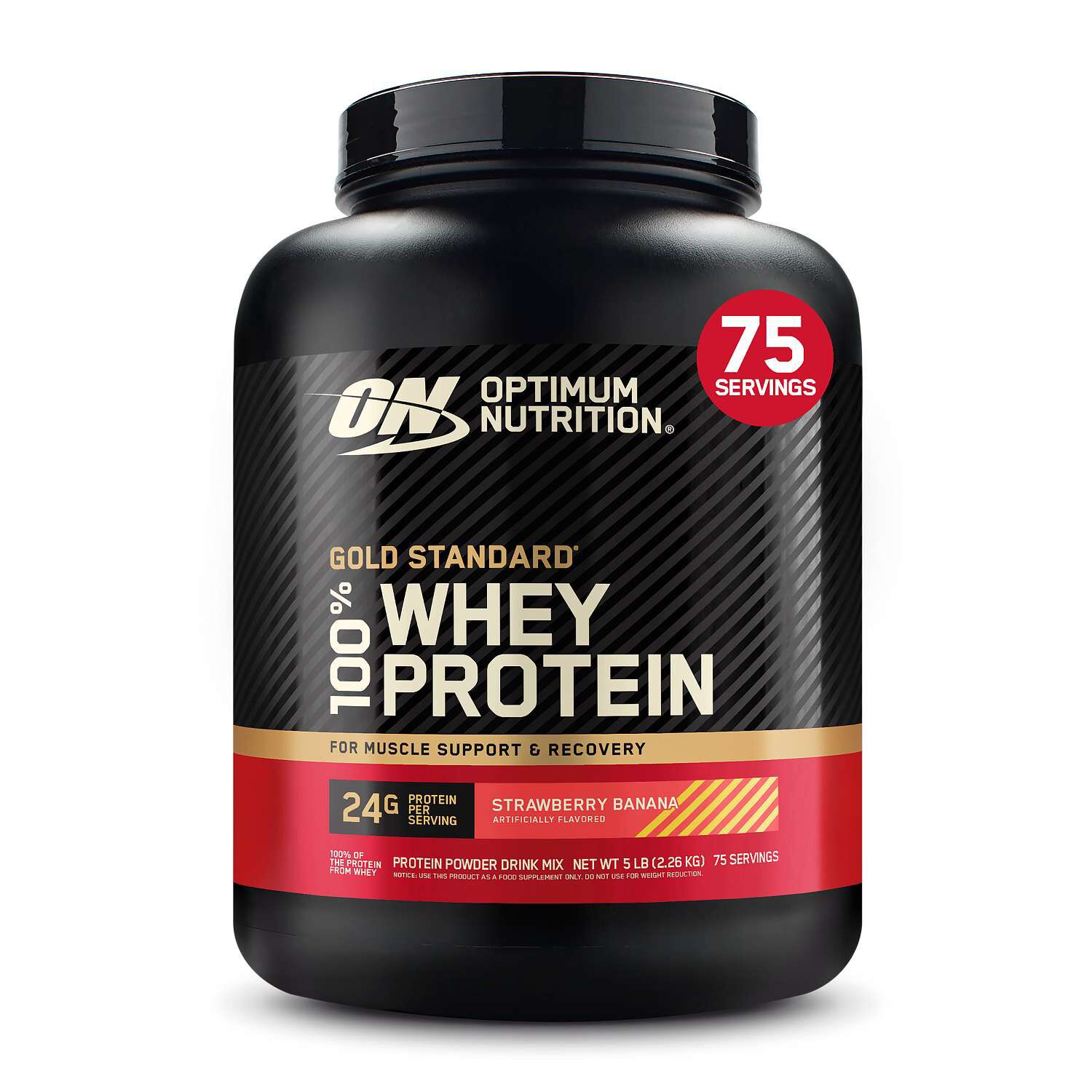 Gold Standard 100% Whey - Strawberry Banana (75 Servings) Strawberry Banana | GNC