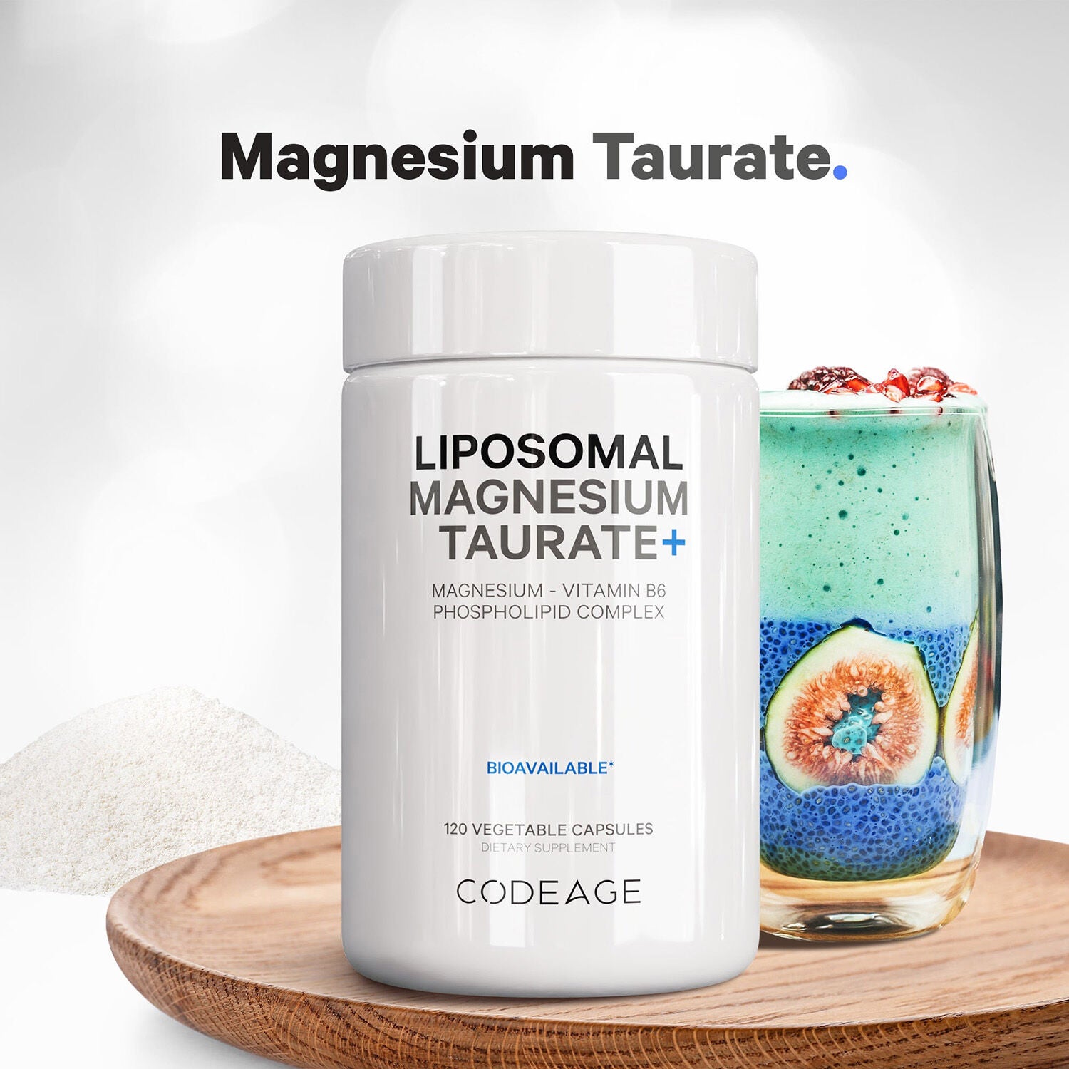 Liposomal Magnesium Taurate - 120 Vegetable Capsules (60 Servings)  | GNC
