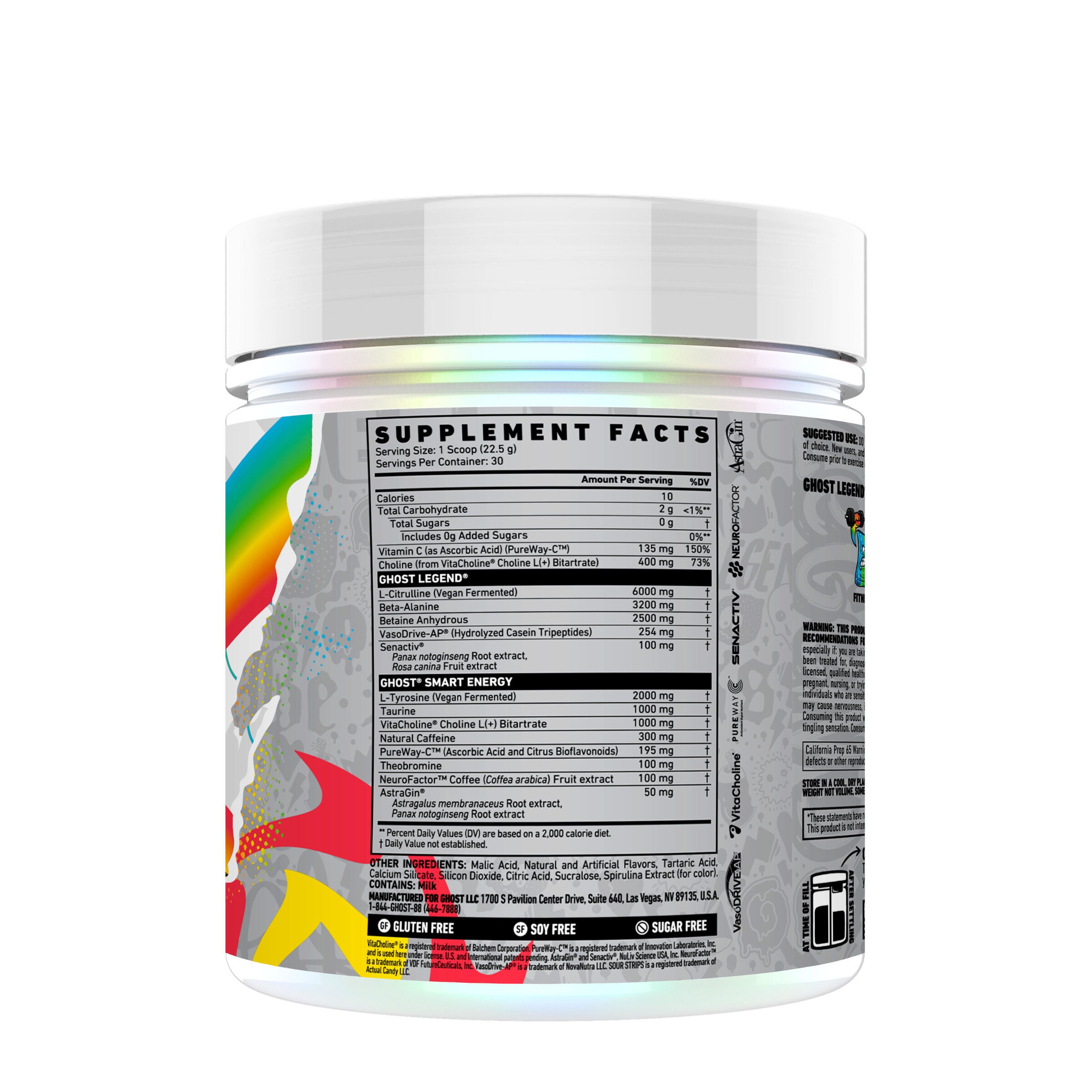 LEGEND&reg; V4 Pre-Workout - Sour Strips&reg; Rainbow (30 Servings)  | GNC
