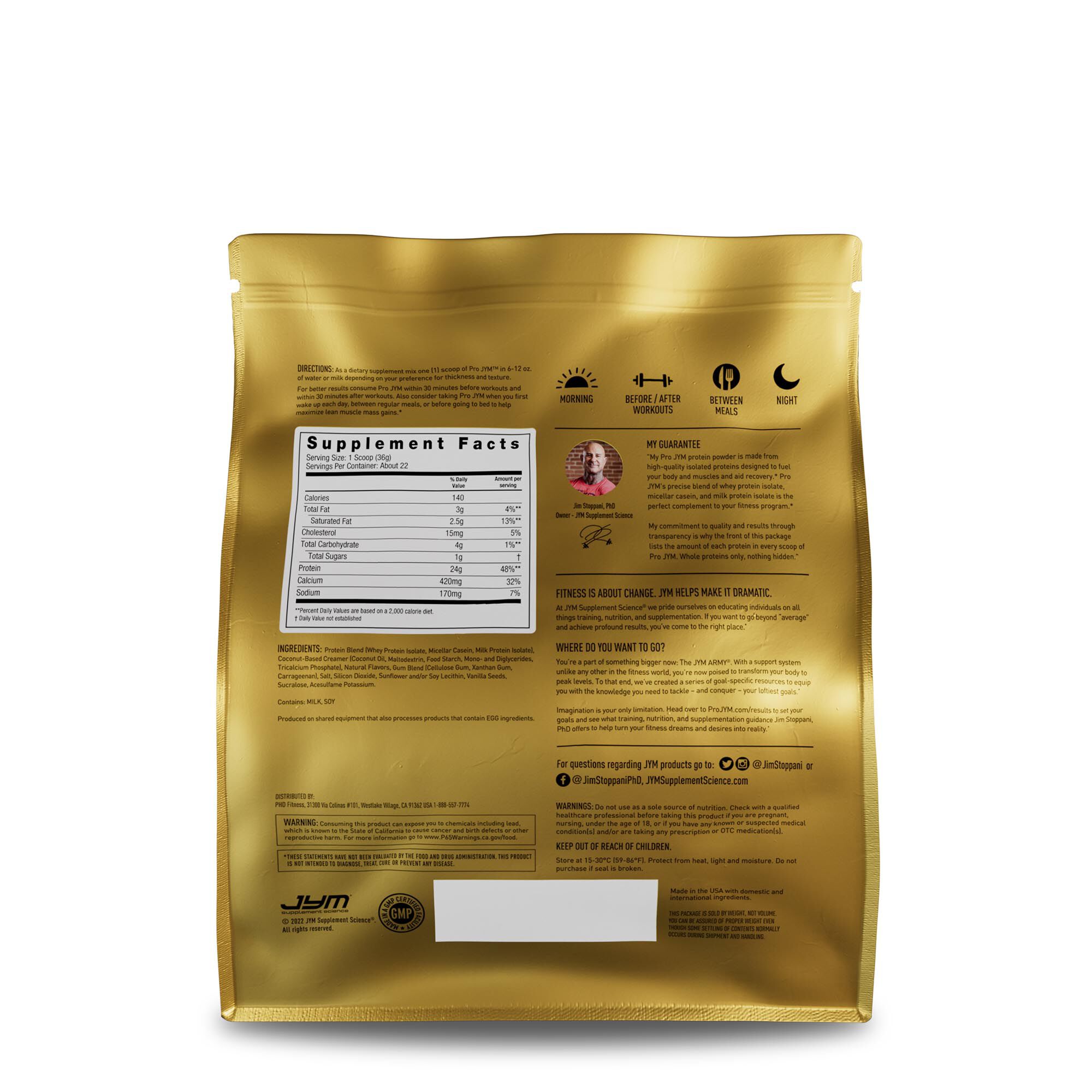 Pro Jym Protein - Tahitian Vanilla Bean (22 Servings) Tahitian Vanilla Bean | GNC