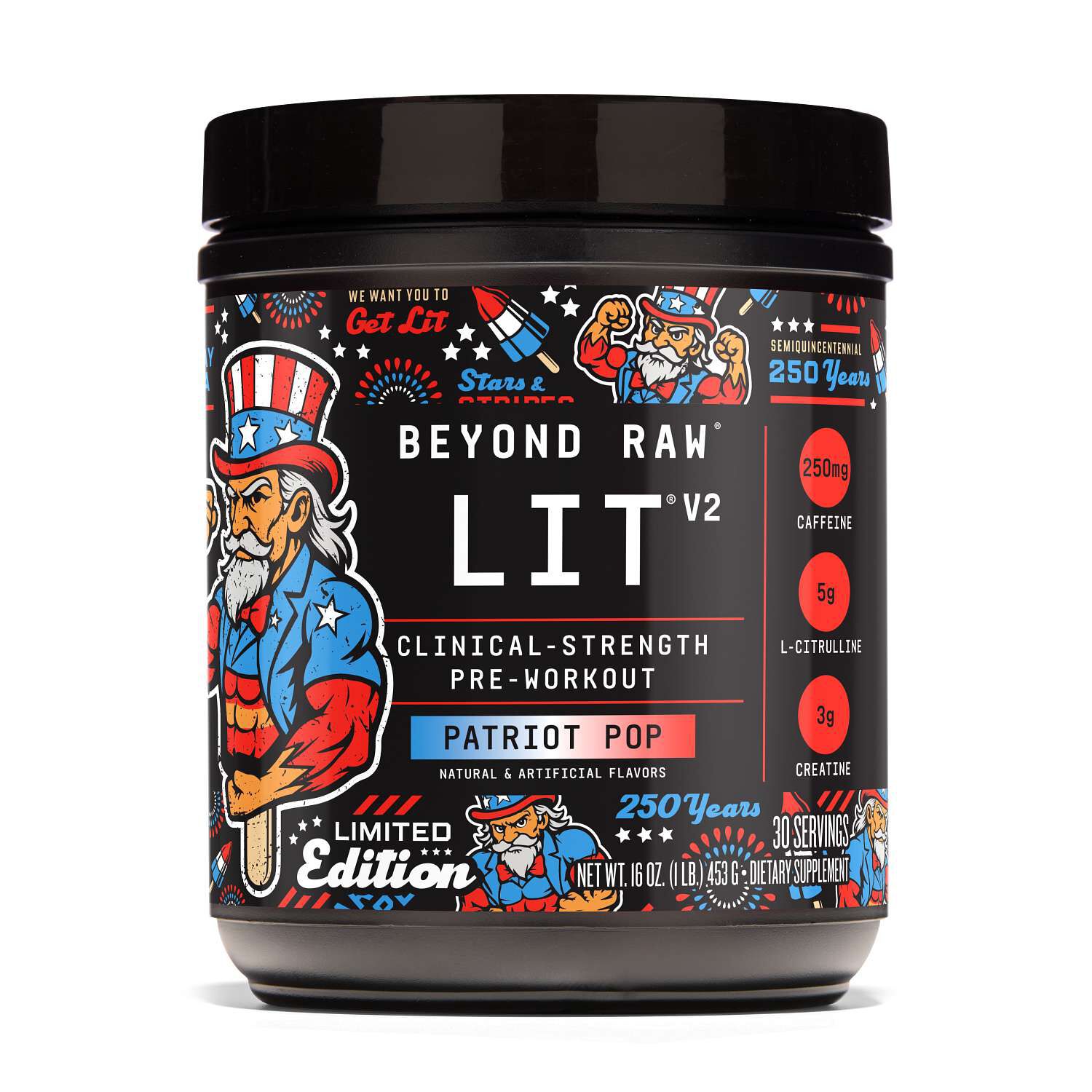 Lit V2 Pre-Workout - Patriot Pop (30 Servings) Patriot Pop | GNC