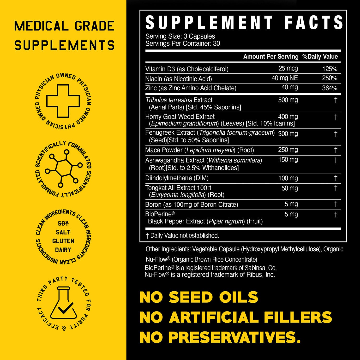High Level Science Testosterone Label