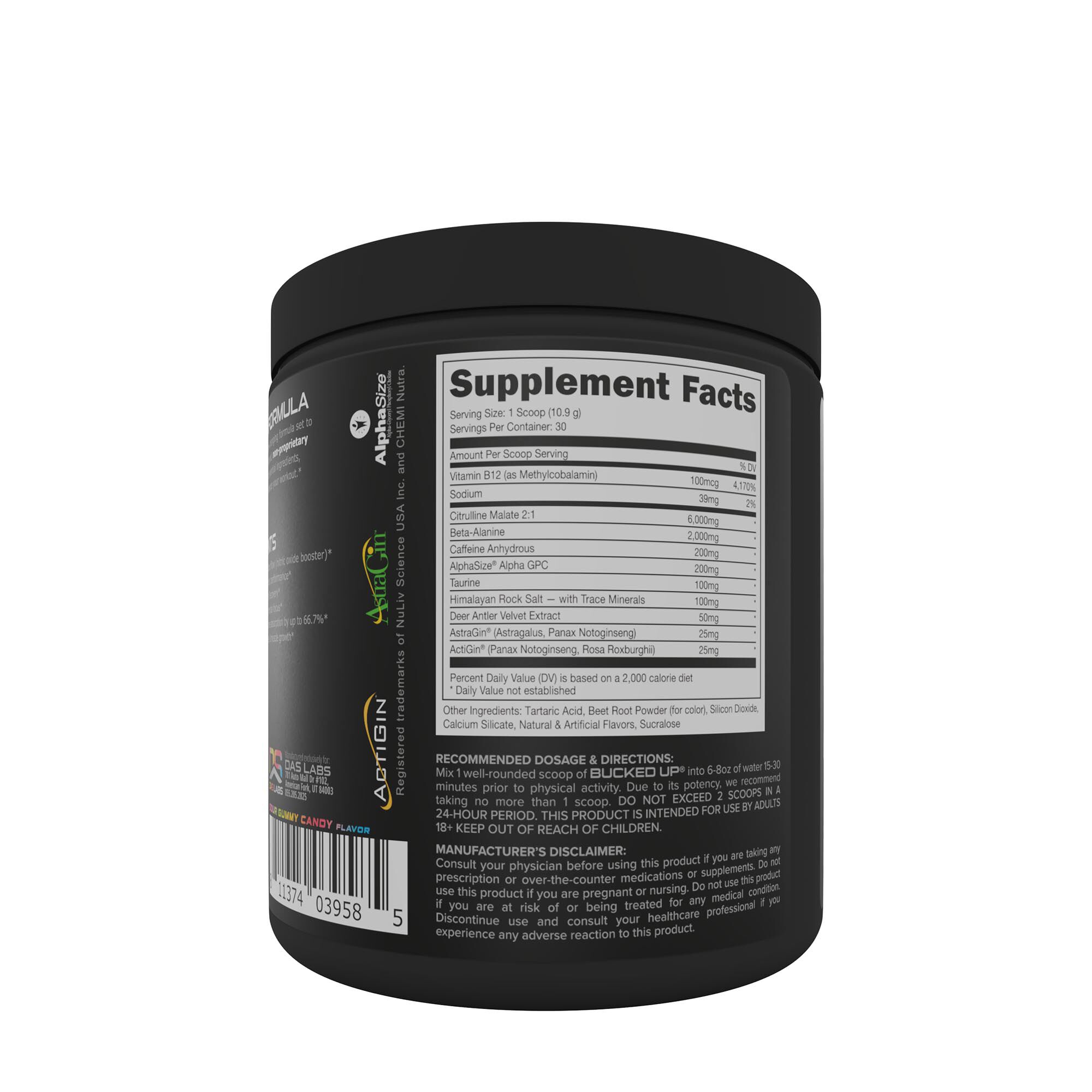 High Stimulant Pre-Workout - Sour Bucks (30 Servings)