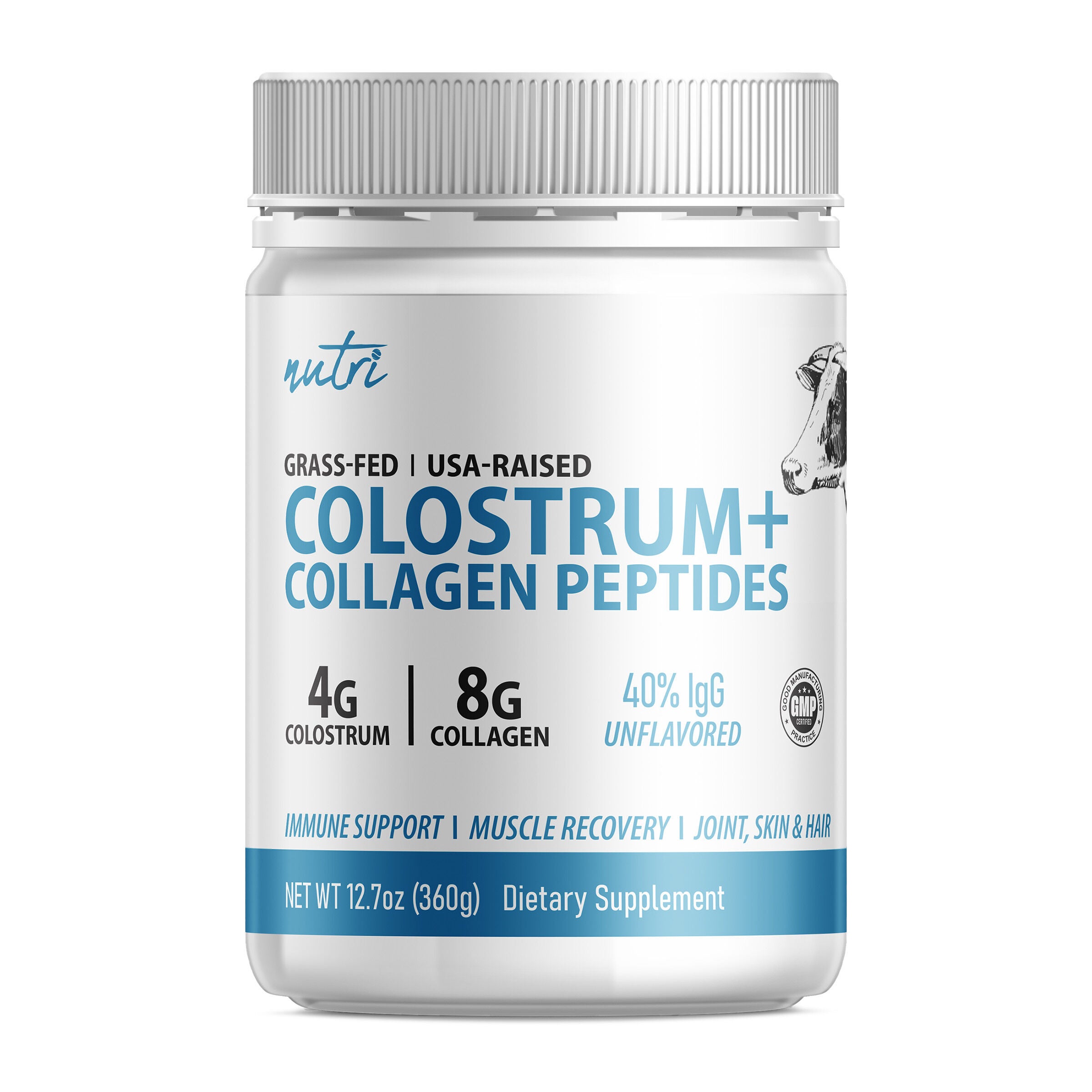 Colostrum+ Collagen Peptides - Unflavored (30 Servings) | GNC
