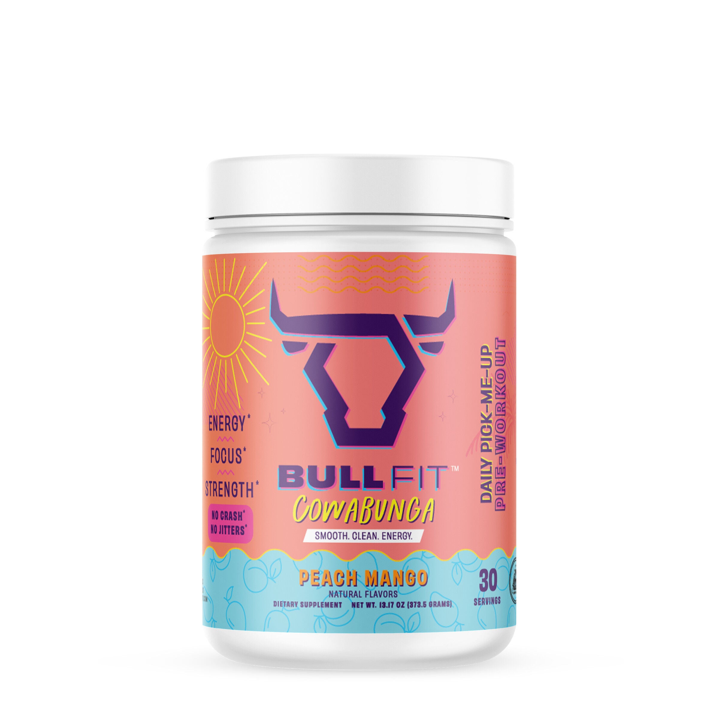 Cowabunga Pre-Workout - Peach Mango (30 Servings)  | GNC