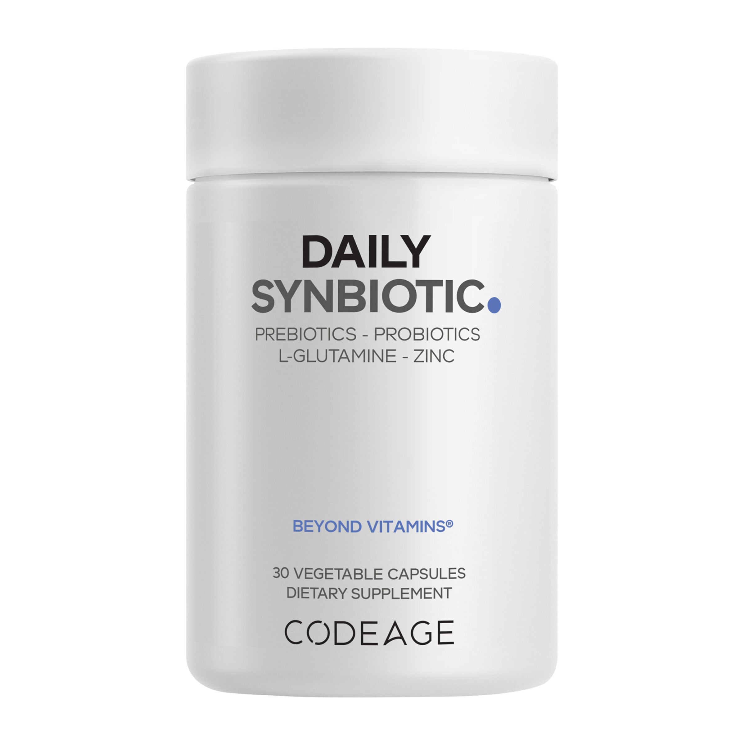 Daily Synbiotic Prebiotics - Probiotics - 30 Vegetable Capsules (30 Servings)  | GNC