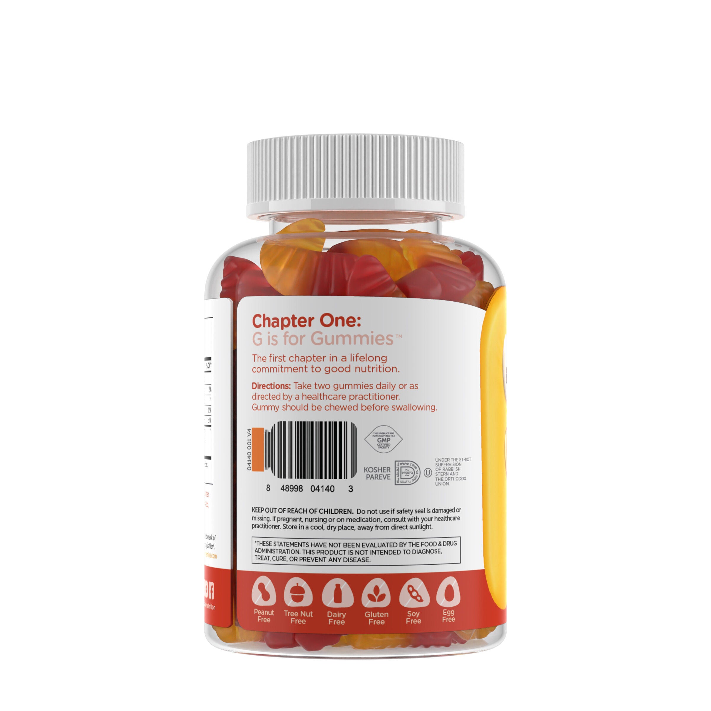 Chapter One&trade; P Is For Probiotics - Raspberry Orange - 60 Gummies (30 Servings)  | GNC