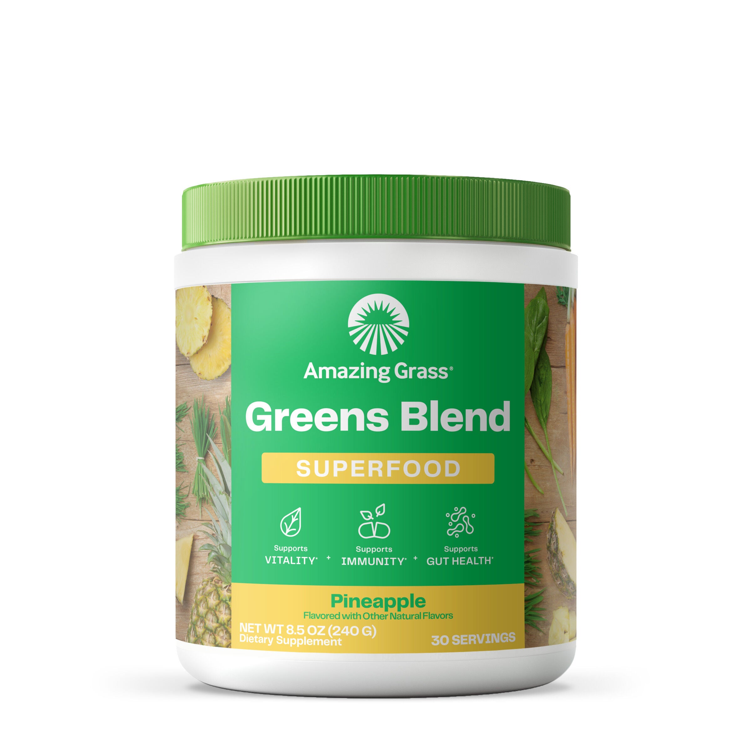 Greens Blend Superfood - Pineapple - 8.5 oz. (30 Servings) Pineapple | GNC