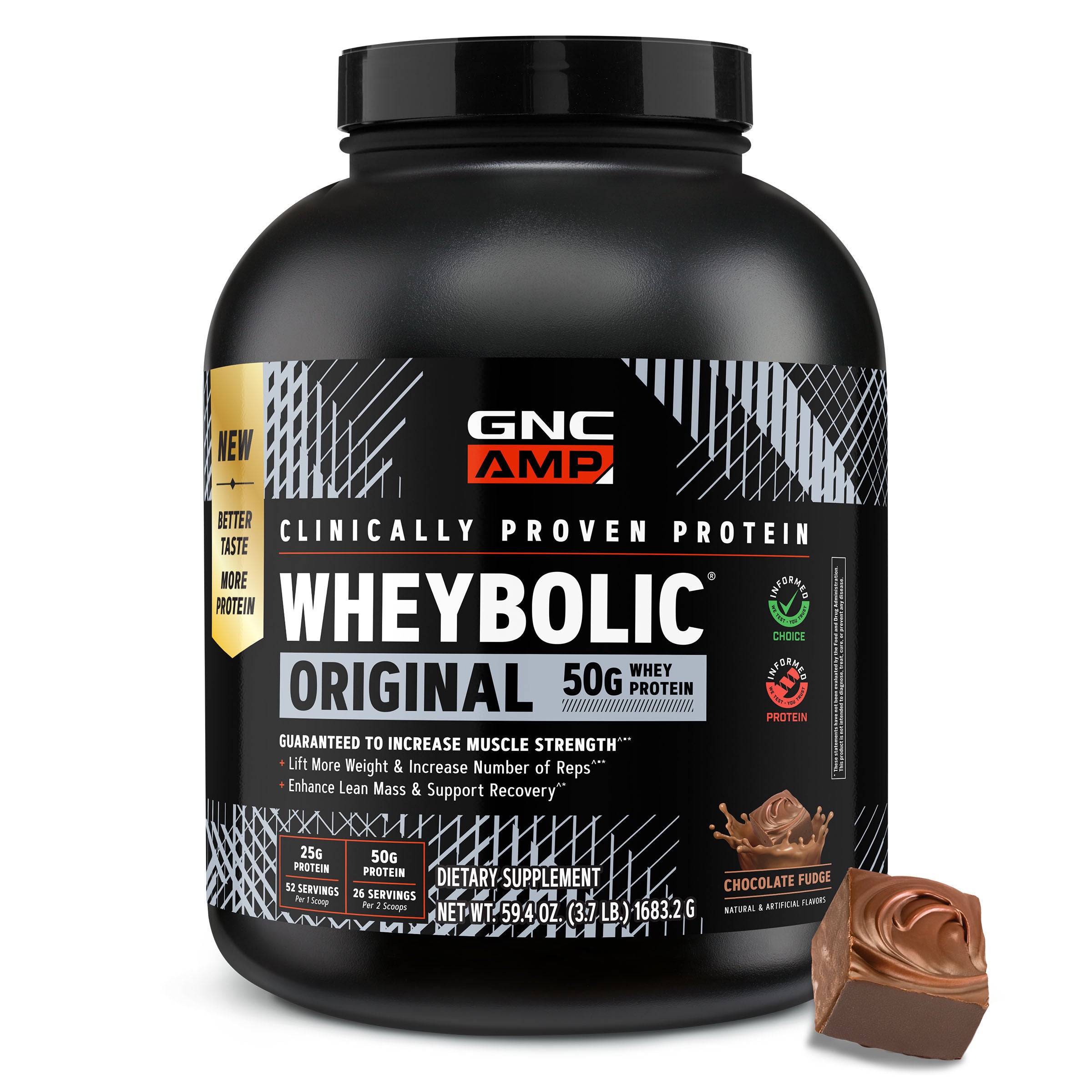 New Wheybolic - Chocolate Fudge (52 Servings) Chocolate Fudge | GNC