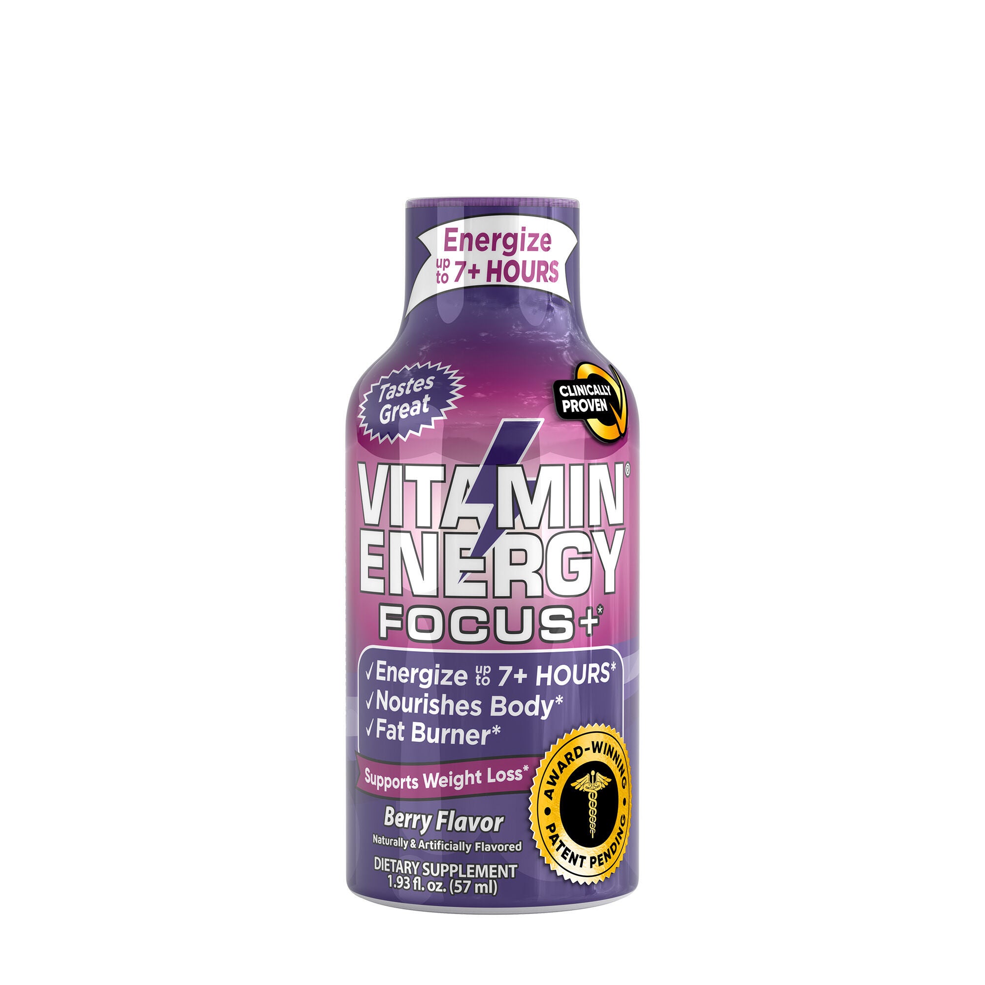 Focus + Energy with Benefits - Berry - 1.93 oz. (12 Bottles)  | GNC