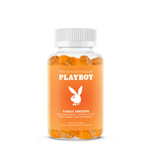 Playboy: Panax Ginseng - Peach - 60 Gummies &#40;30 Servings&#41;  | GNC
