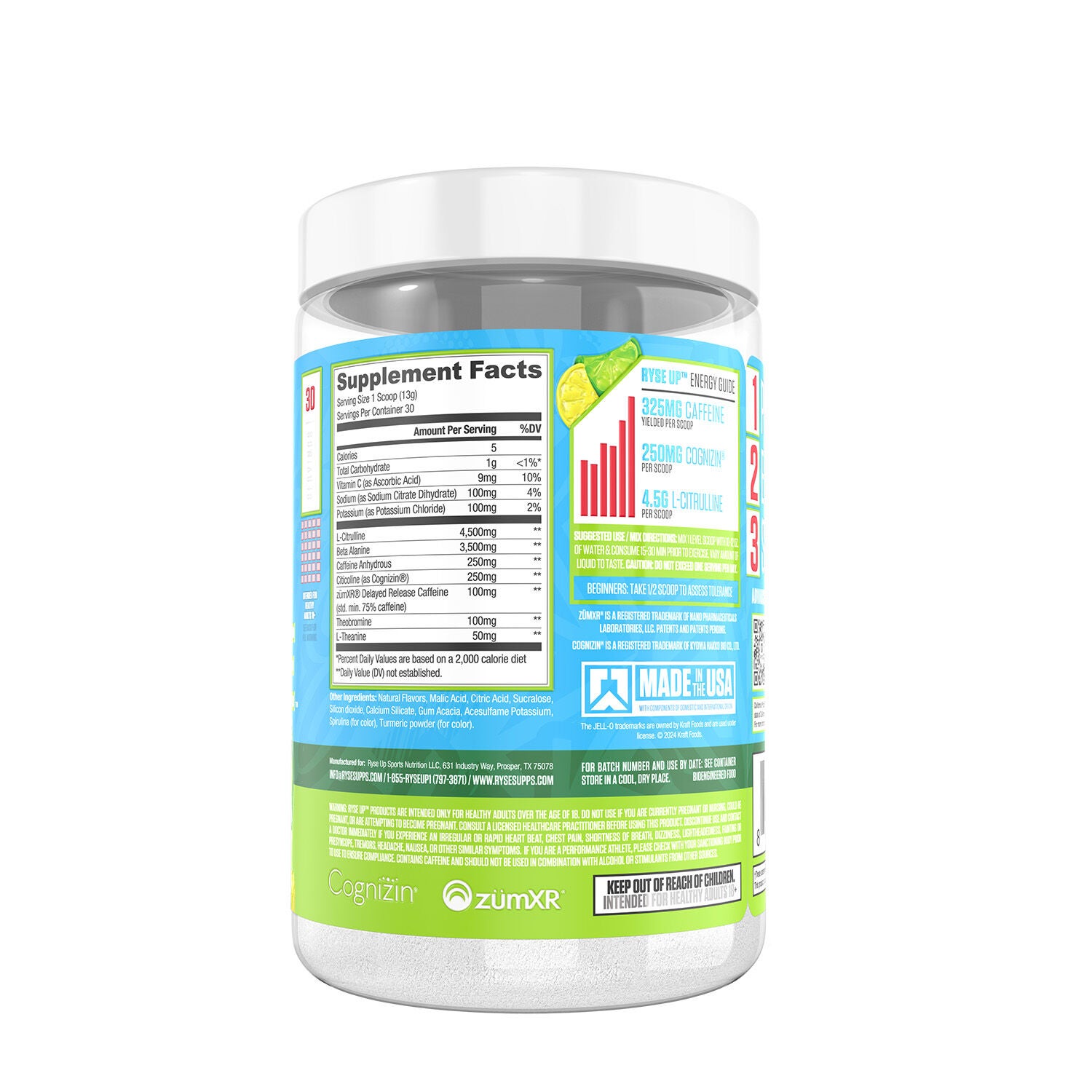 Loaded Pre - Jell-O Lemon Lime (30 Servings)  | GNC