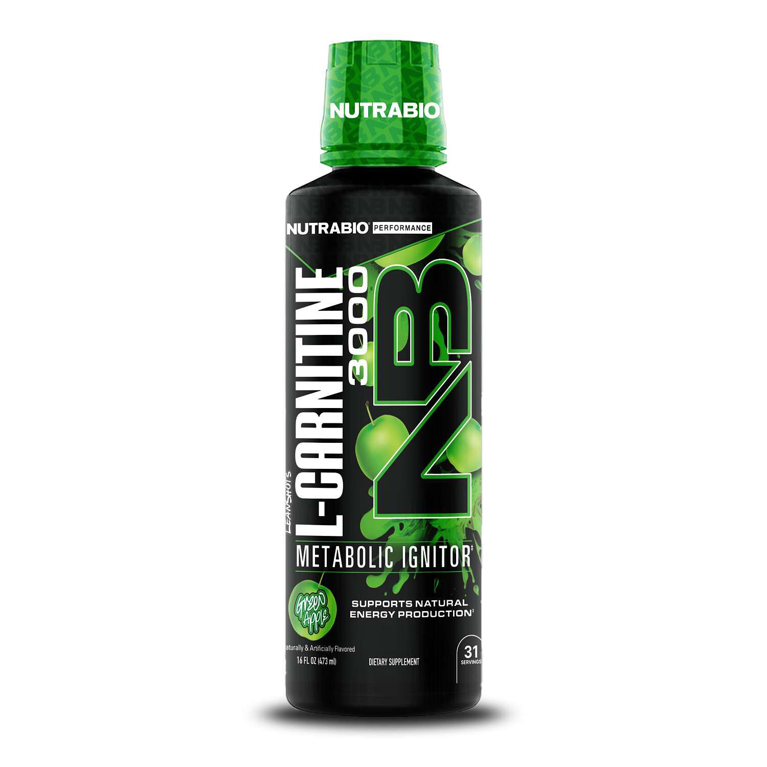 L-Carnitine 3000 - Green Apple - 16 fl oz (31 Servings)  | GNC
