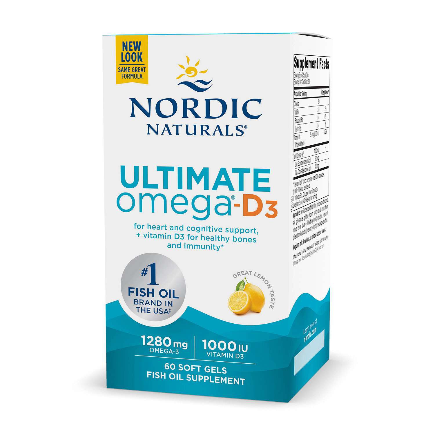 Ultimate Omega&reg; D3 - Lemon - 30 Softgels (30 Servings)