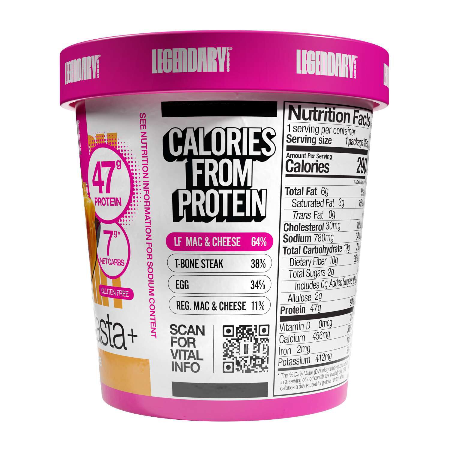 Protein Pasta+ - Mac & Cheese (6 Containers)