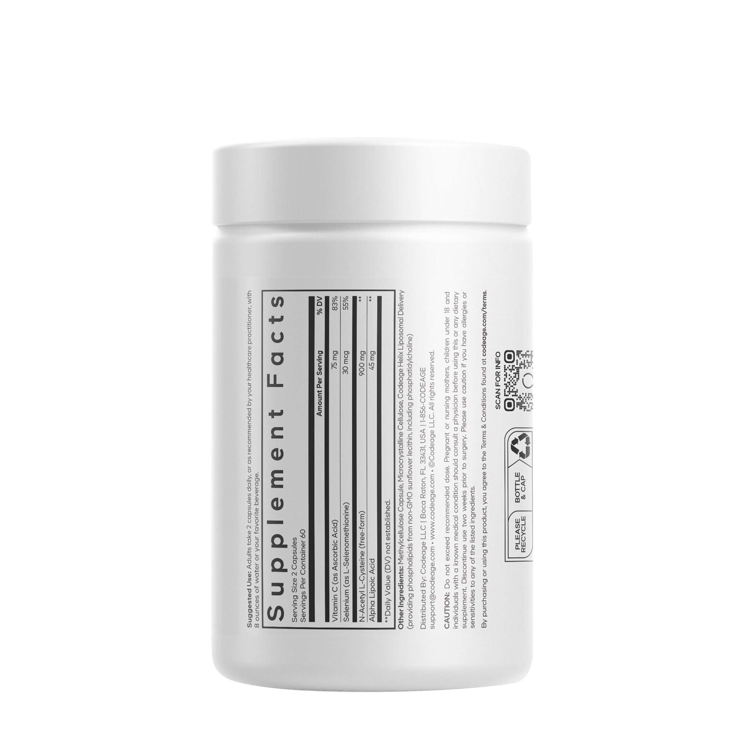 Liposomal NAC+ Platinum - 120 Capsules (60 Servings)  | GNC