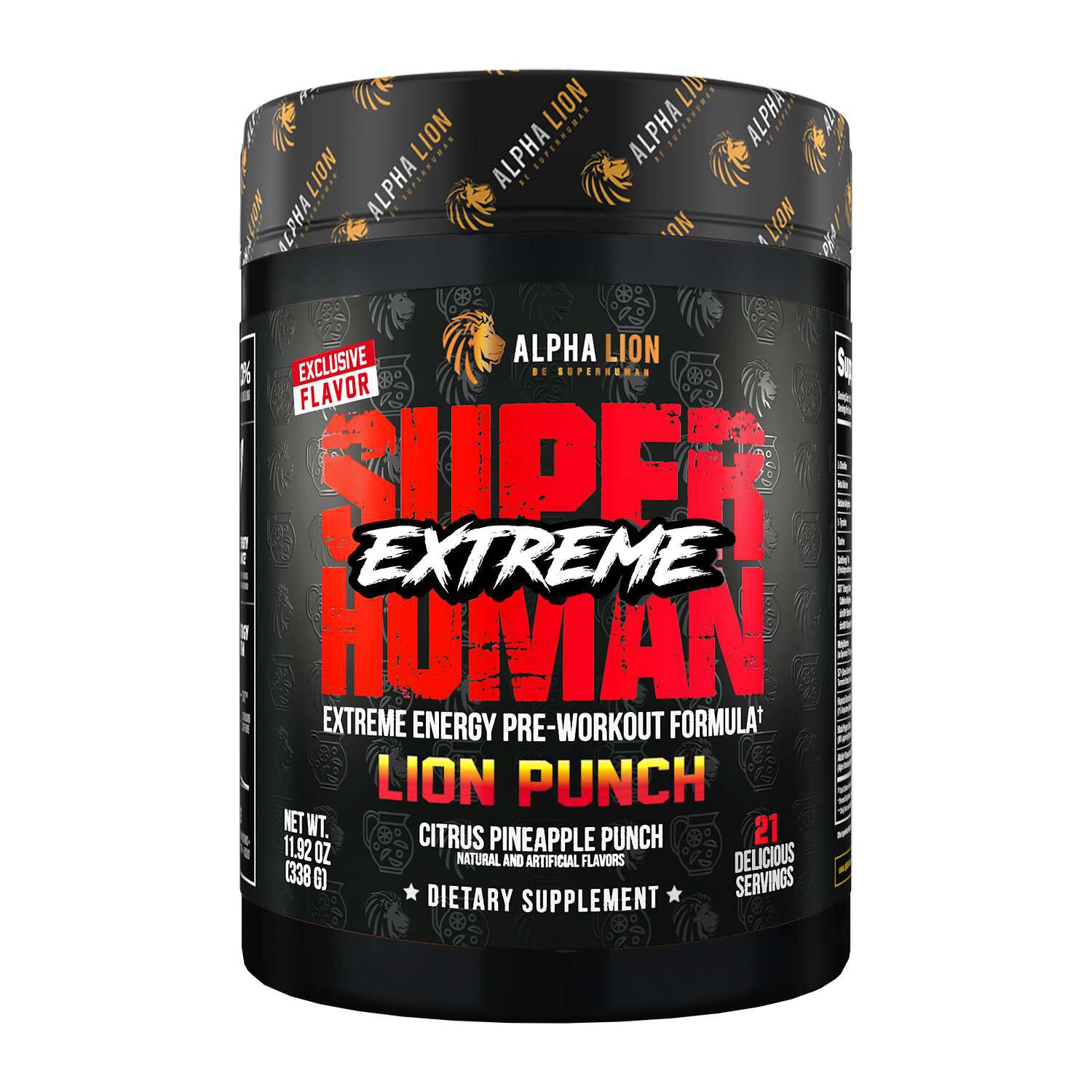 Superhuman Extreme Pre-Workout - Lion Punch (21 Servings)