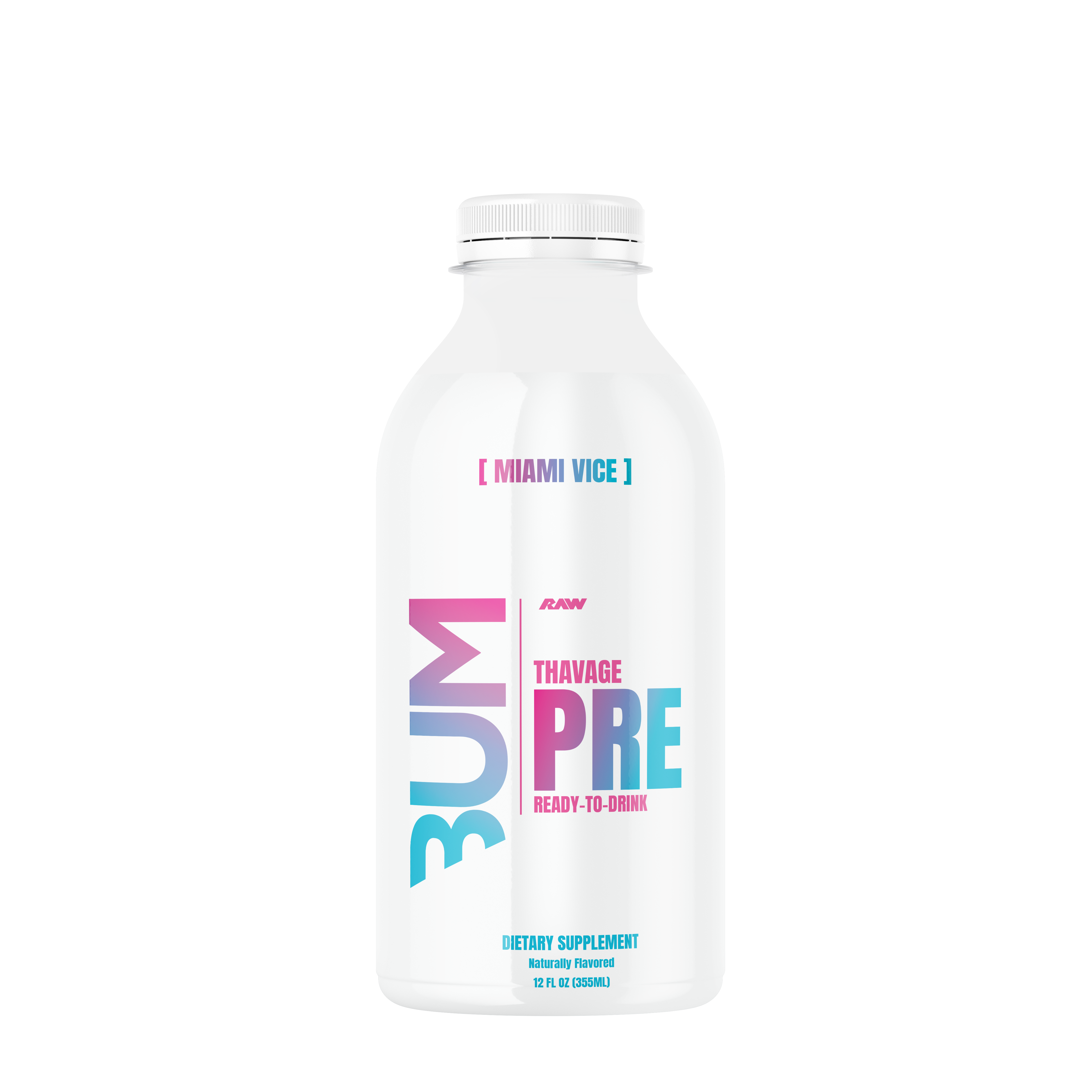 Thavage Preworkout RTD - Miami Vice - 12 oz. (12 Bottles)