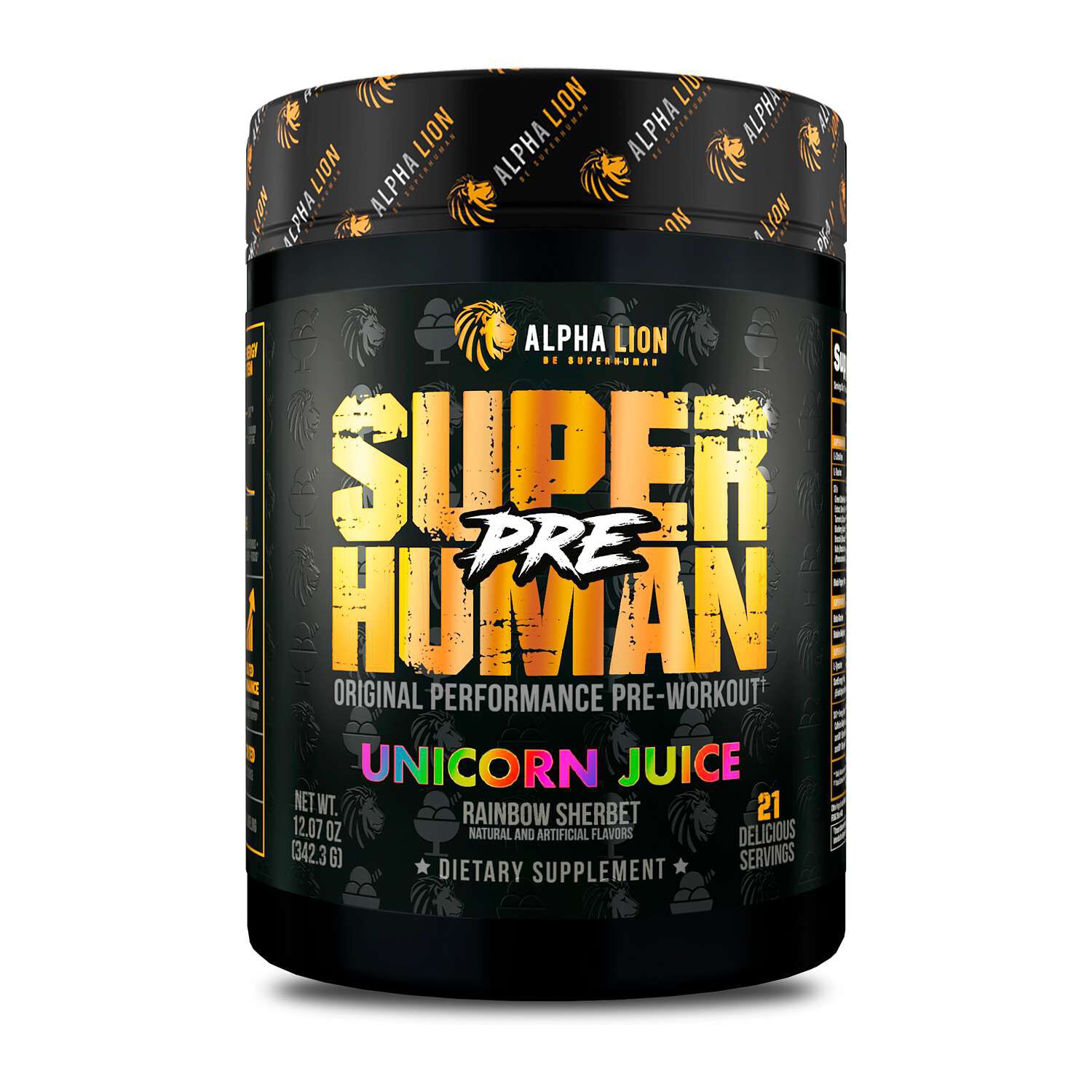 Superhuman Pre-Workout - Rainbow Sherbet(42 Servings) Rainbow Sherbet | GNC