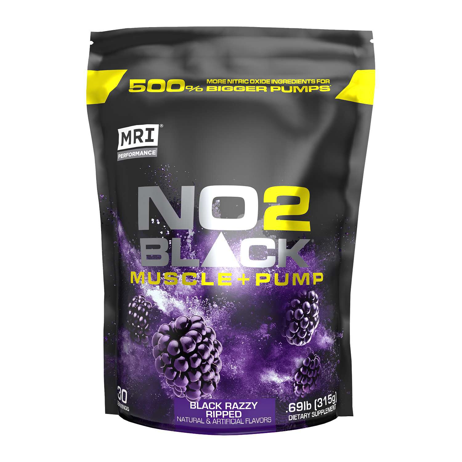 NO2 Black&reg; Muscle + Pump - Black Razzy Ripped (30 Servings) Black Razzy Ripped | GNC