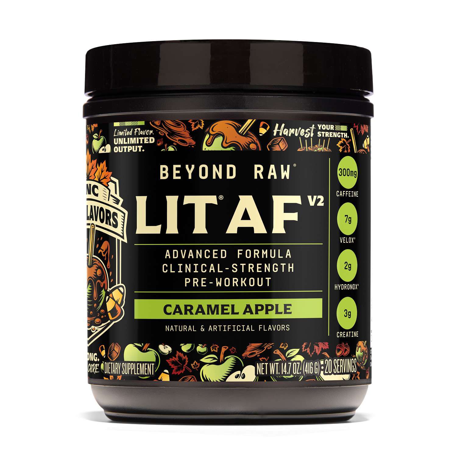 LIT AF&reg; V2 Pre-Workout - Caramel Apple (20 Servings) Caramel Apple | GNC