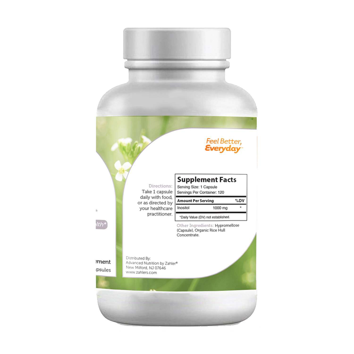 Inositol 1000mg - 120 Capsules (120 Servings)  | GNC