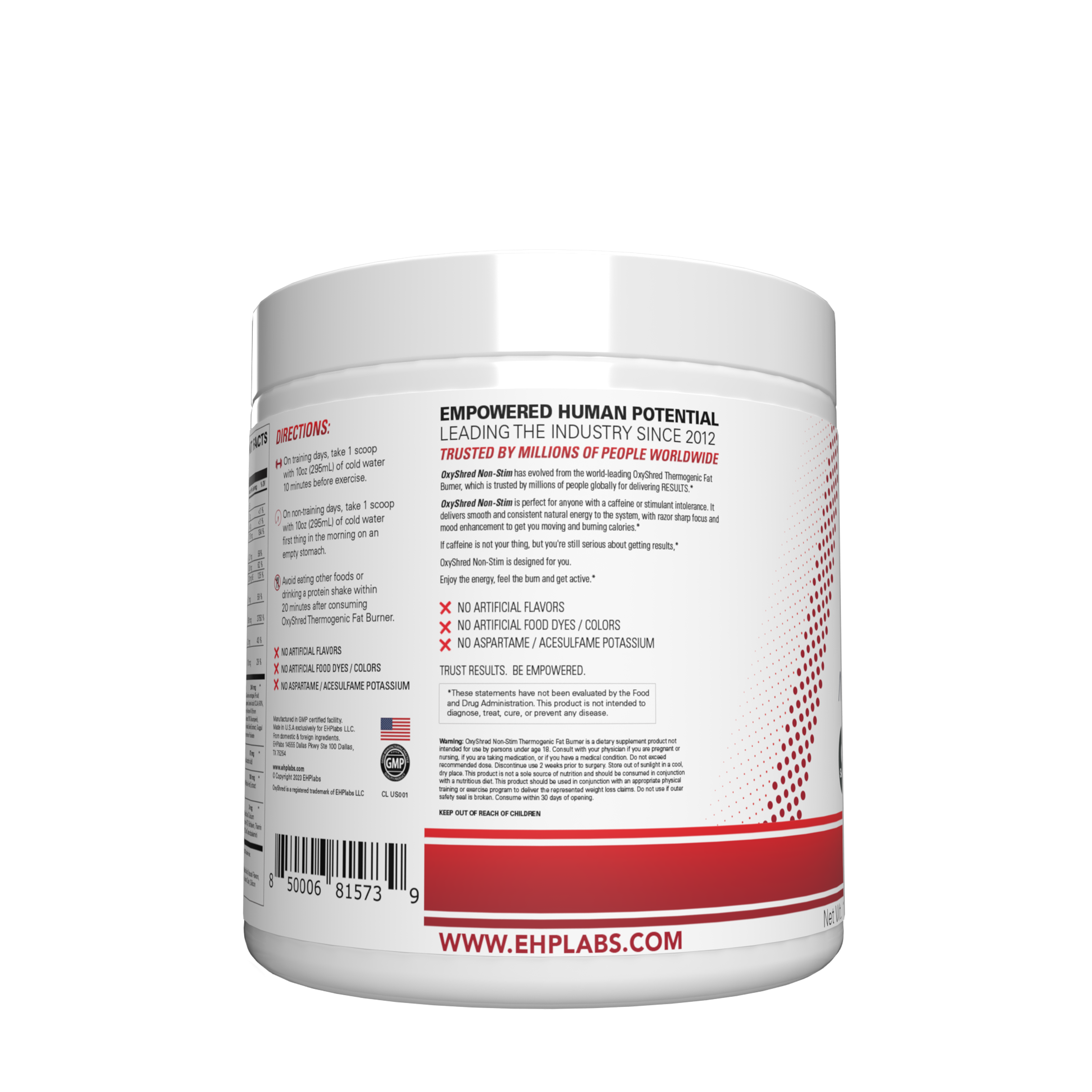 OxyShred Non-Stim - Raspberry Kisses - 11.64 oz. (60 Servings)  | GNC