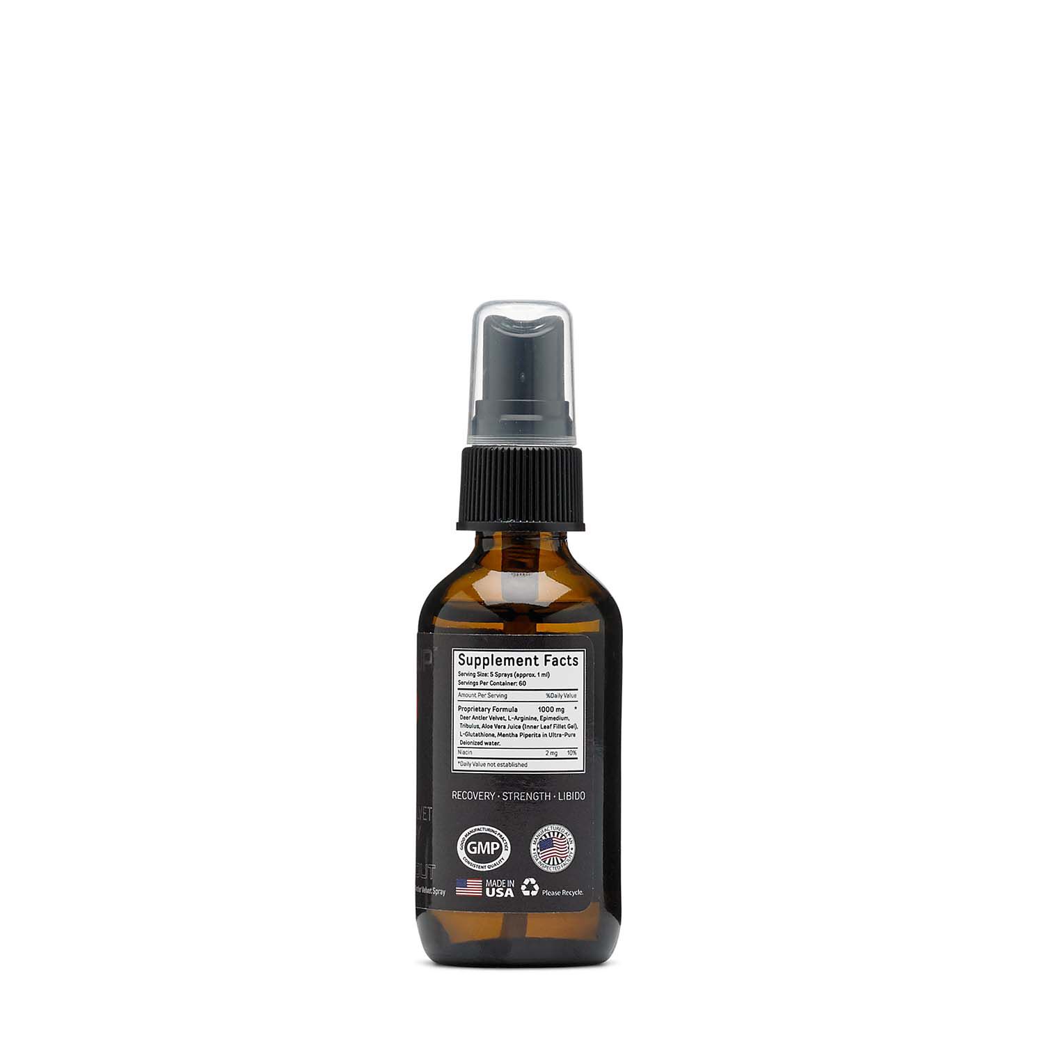 DAS Labs Bucked Up™ Deer Antler Velvet Extract Spray IGF1 GNC
